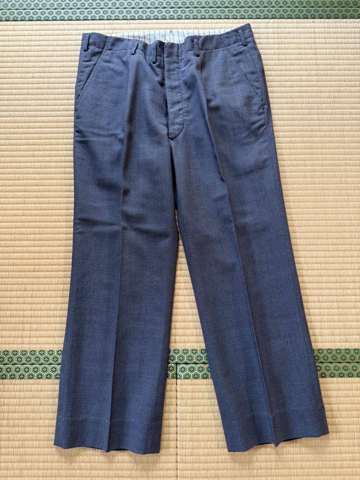 Other Spring&Summer Vintage Japanese All Wool Slacks – D.H.K. Size US 35 - 2 Thumbnail