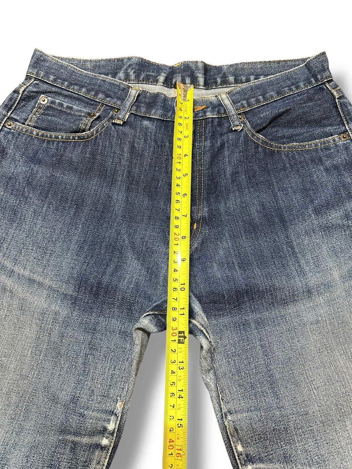 Japanese Brand Vintage Uniqlo Distressed Baggy Loose Style Jeans With Faded Size US 32 / EU 48 - 13 Thumbnail
