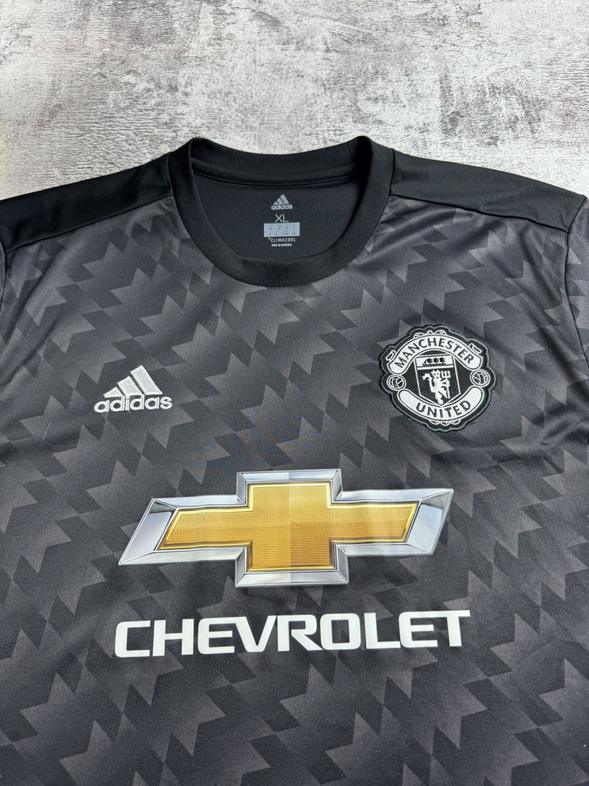 Adidas Manchester United 2017/2018 Football T Shirt Jersey Kit Size US XL / EU 56 / 4 - 7 Thumbnail
