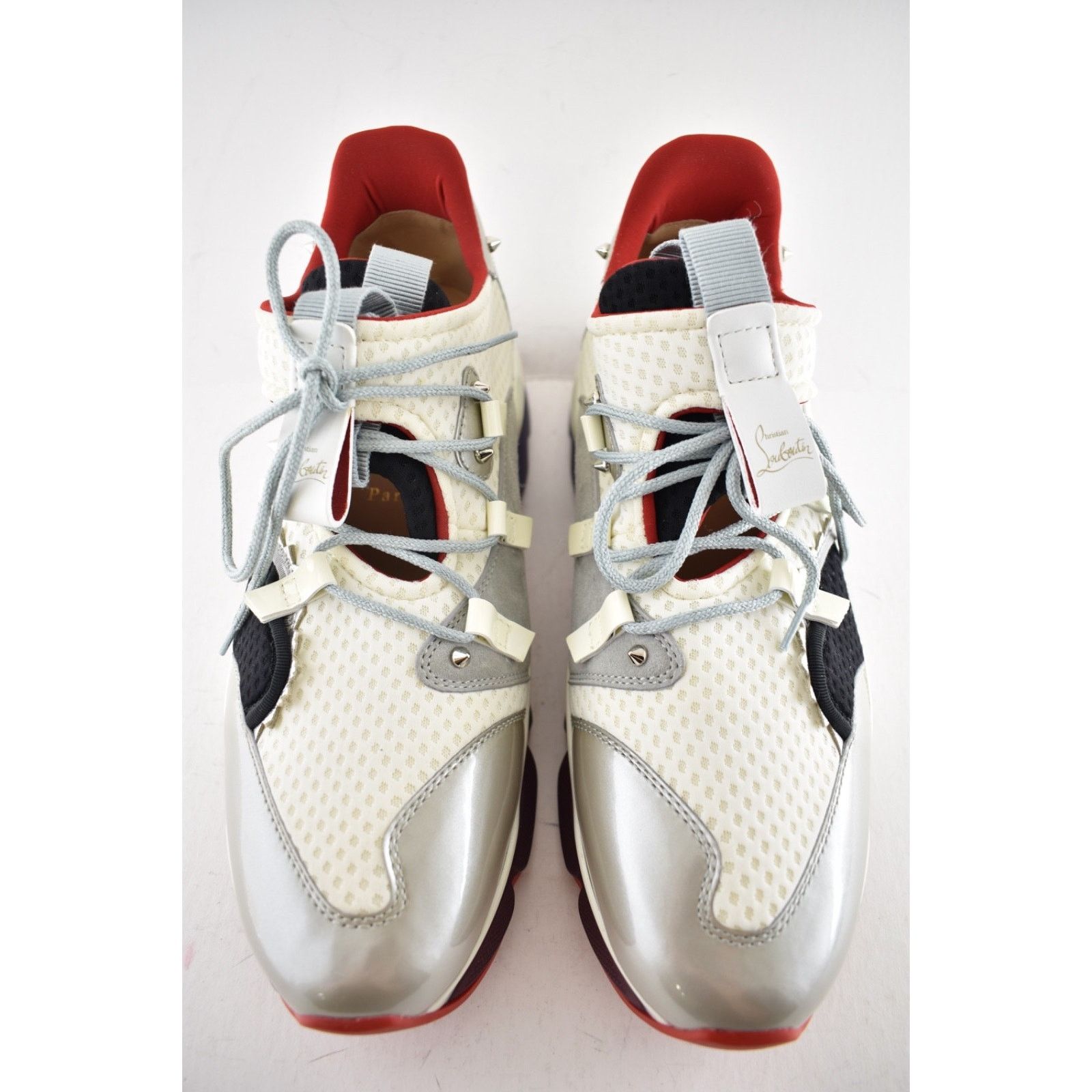 Christian Louboutin Christian Louboutin Mens Red-Runner Flat White Low Top Size US 8 / EU 41 - 11 Thumbnail
