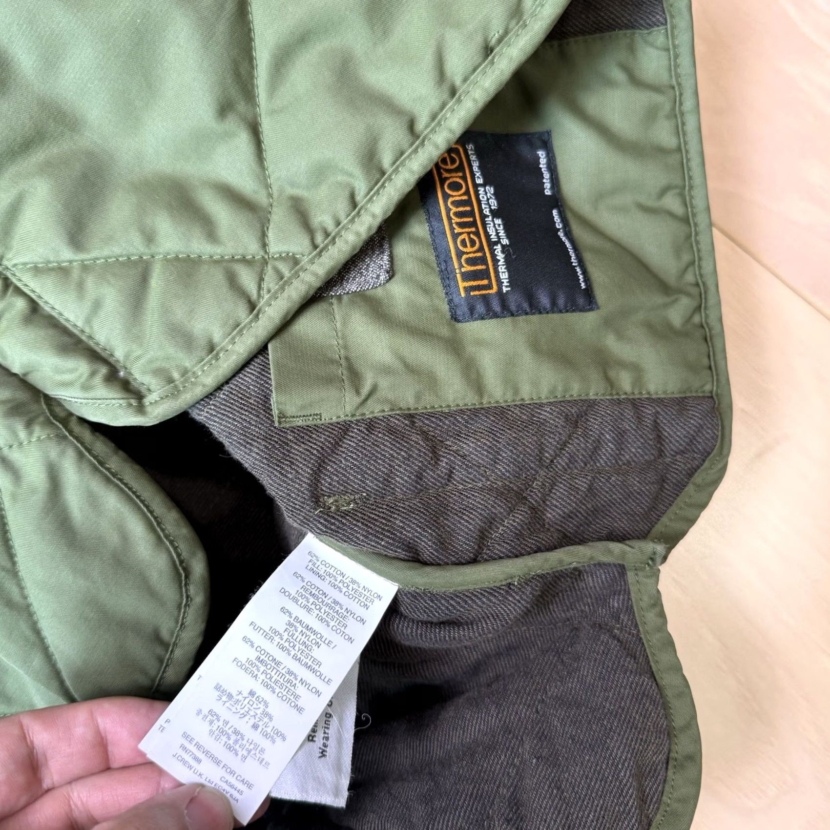 J.Crew J.CREW Sussex Quilted Vest XS Green Full Zip Outerwear Minimalist Streetwear Vest (J.CREW) XS Green Quilted Full Zip Casual Outdoor Mens Size US XS / EU 42 / 0 - 6 Thumbnail