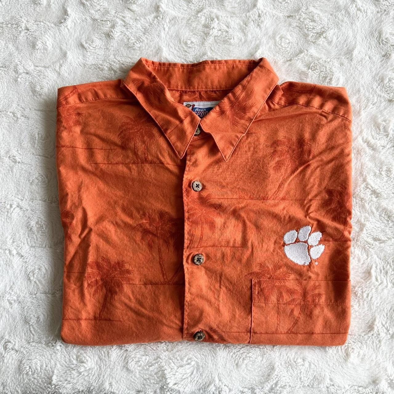 Reyn Spooner Vintage Clemson Hawaiian Shirt Mens L Reyn Spooner Tigers SS Size US L / EU 52-54 / 3 - 1 Thumbnail