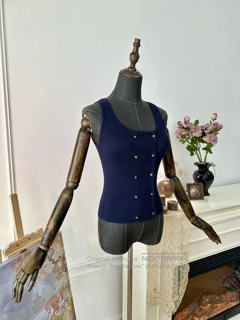 Chanel Chanel Knitted double-breasted vest Size XS / US 0-2 / IT 36-38 - 6 Thumbnail