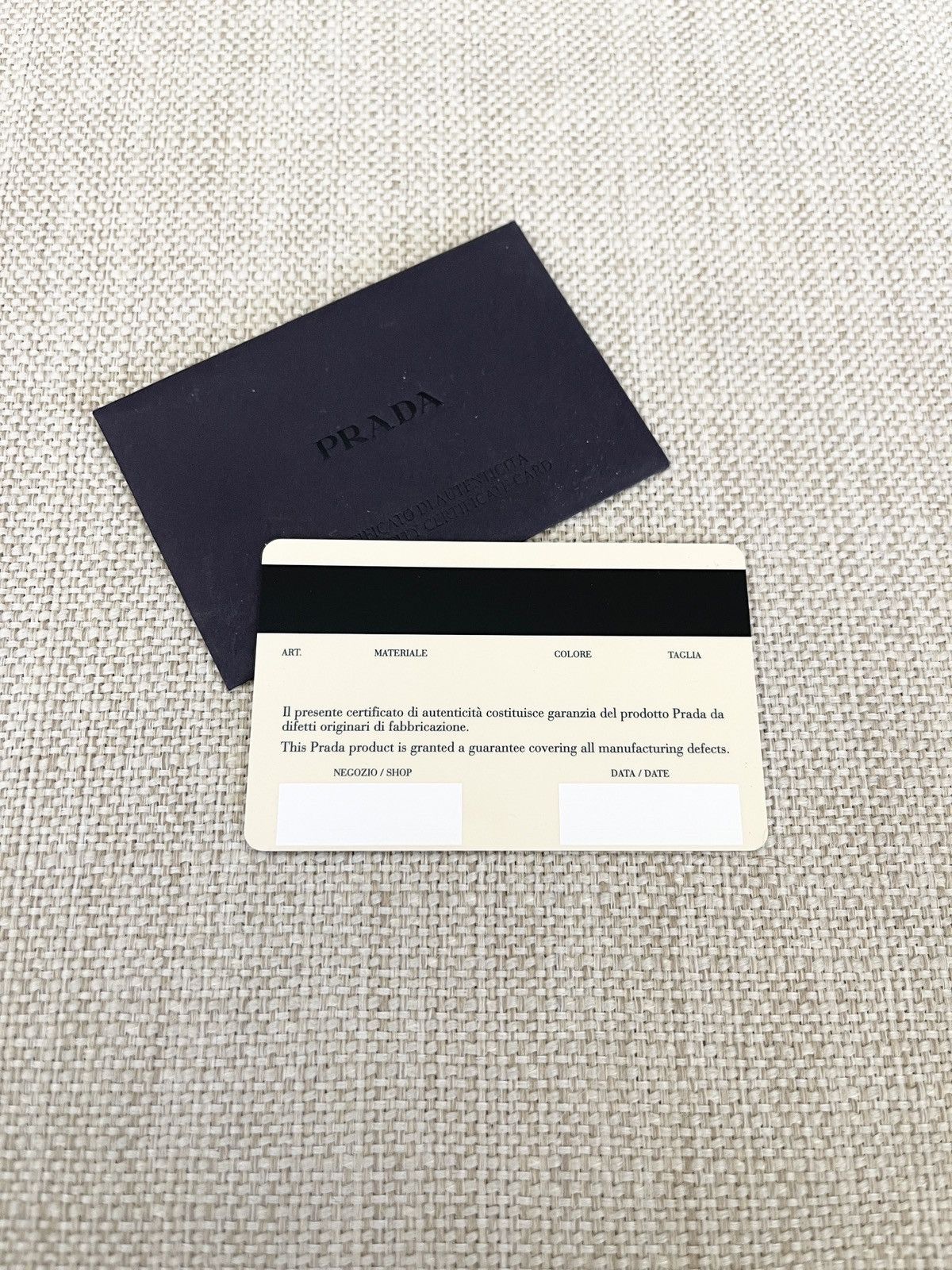 Prada STEAL! 2000s Prada Authenticity Certificate Size ONE SIZE - 2 Thumbnail