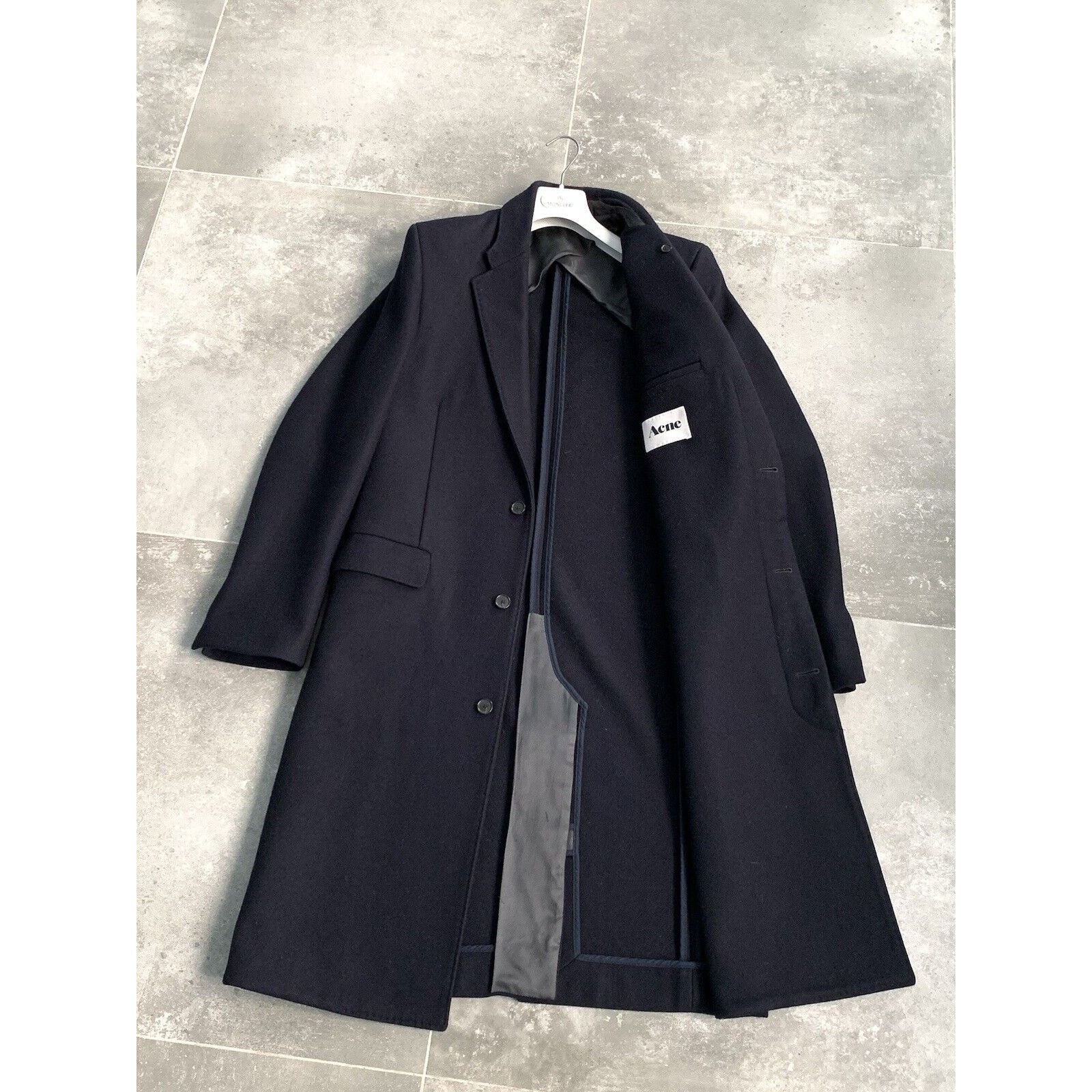 Acne Studios Men's ACNE STUDIOS Wool Trench Coat Mac Jacket EU 50 UK 40 Size US M / EU 48-50 / 2 - 2 Thumbnail