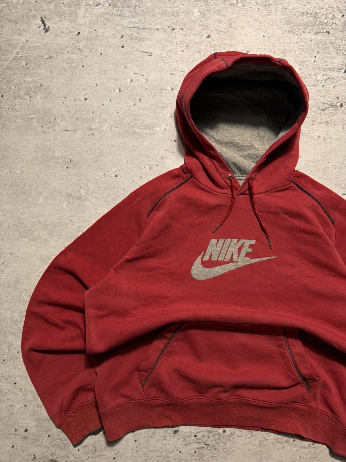 Nike × Vintage NIKE VINTAGE CENTER LOGO OVERSIZE BOXY HOODIE Size US L / EU 52-54 / 3 - 2 Thumbnail