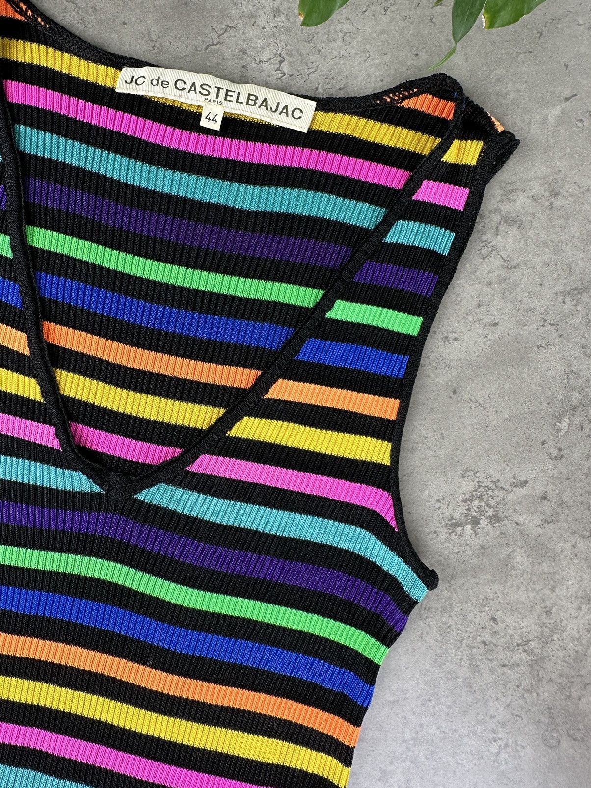 Japanese Brand JC de Castelbajac Multicolor Tank Top Size M / US 6-8 / IT 42-44 - 4 Thumbnail