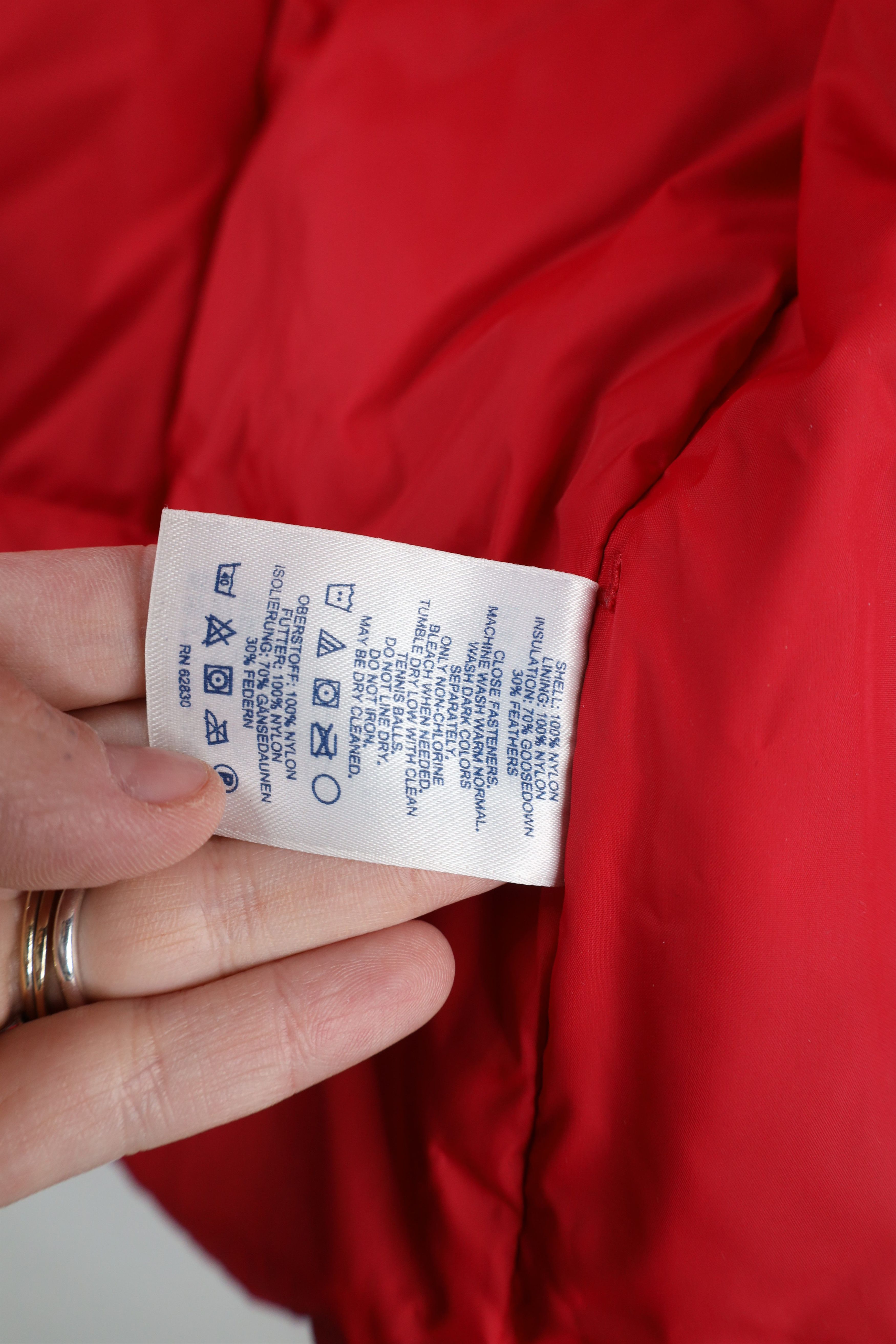 Lands' End × Vintage Vintage Lands End Duck Down Insulated Puffer Vest Jacket Red Size XL / US 12-14 / IT 48-50 - 11 Thumbnail