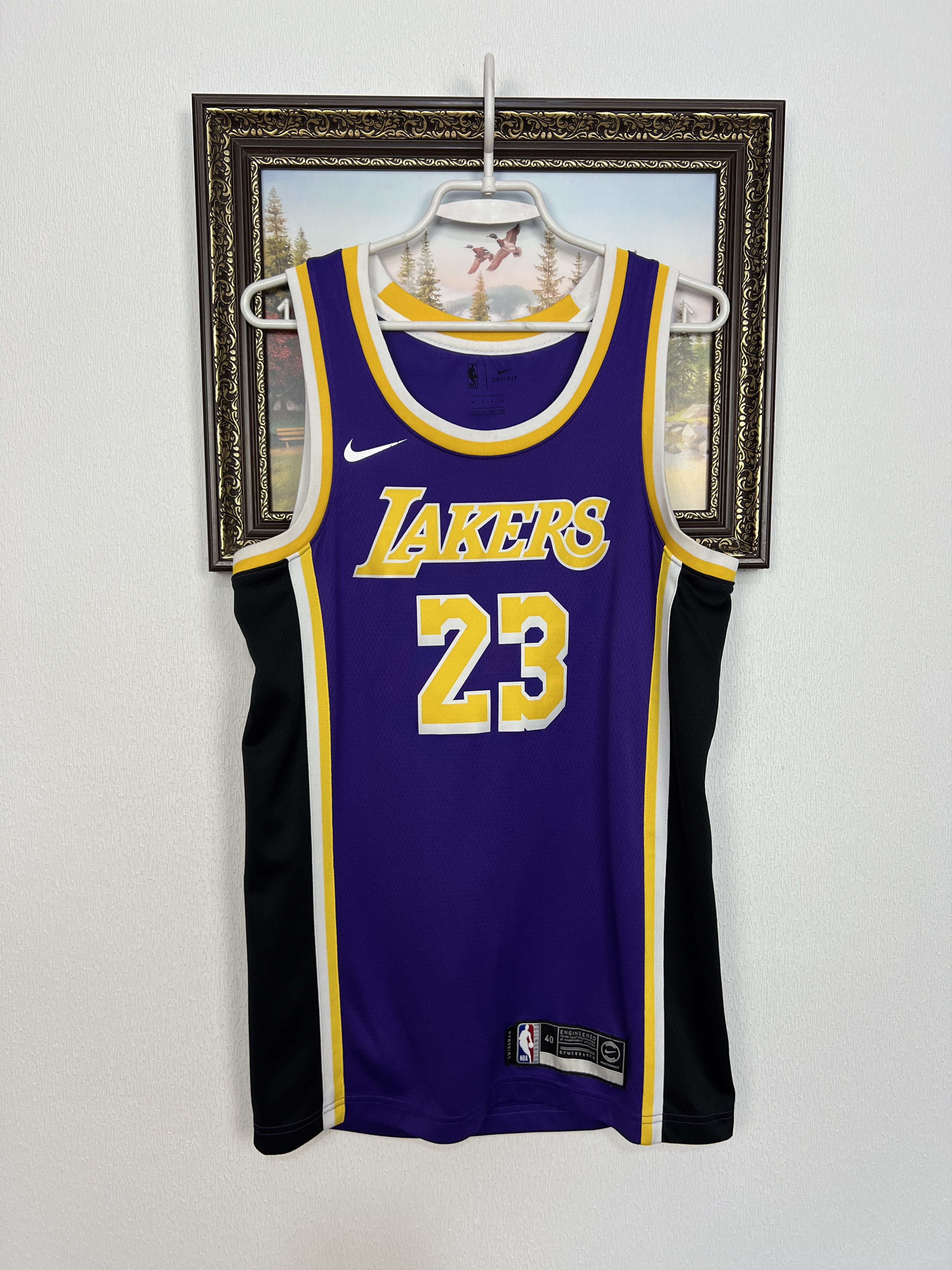NBA × Nike NBA LeBron James Los Angeles Lakers Gold Jersey | Grailed