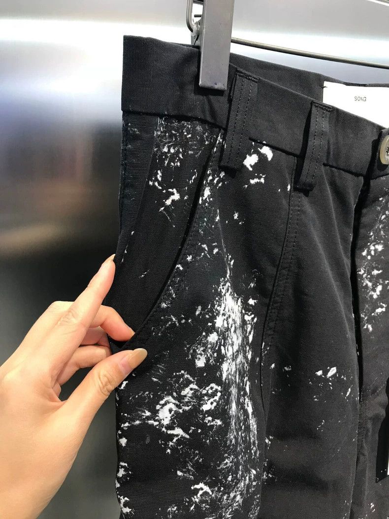 Song For The Mute Song For The Mute Black Hand-painted Work Pant Size US 32 / EU 48 - 6 Thumbnail