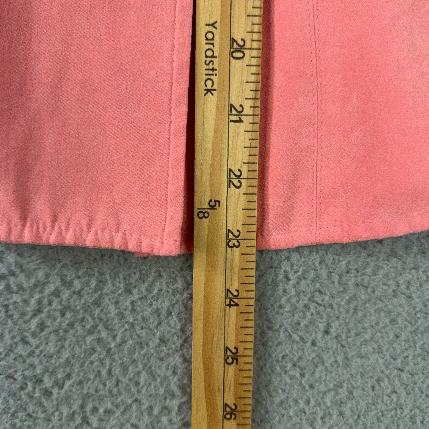 Talbots VINTAGE Talbots Shirt Womens SP Coral Faux Suede Button Up Long Sleeve Soft Top Size S / US 4 / IT 40 - 6 Thumbnail