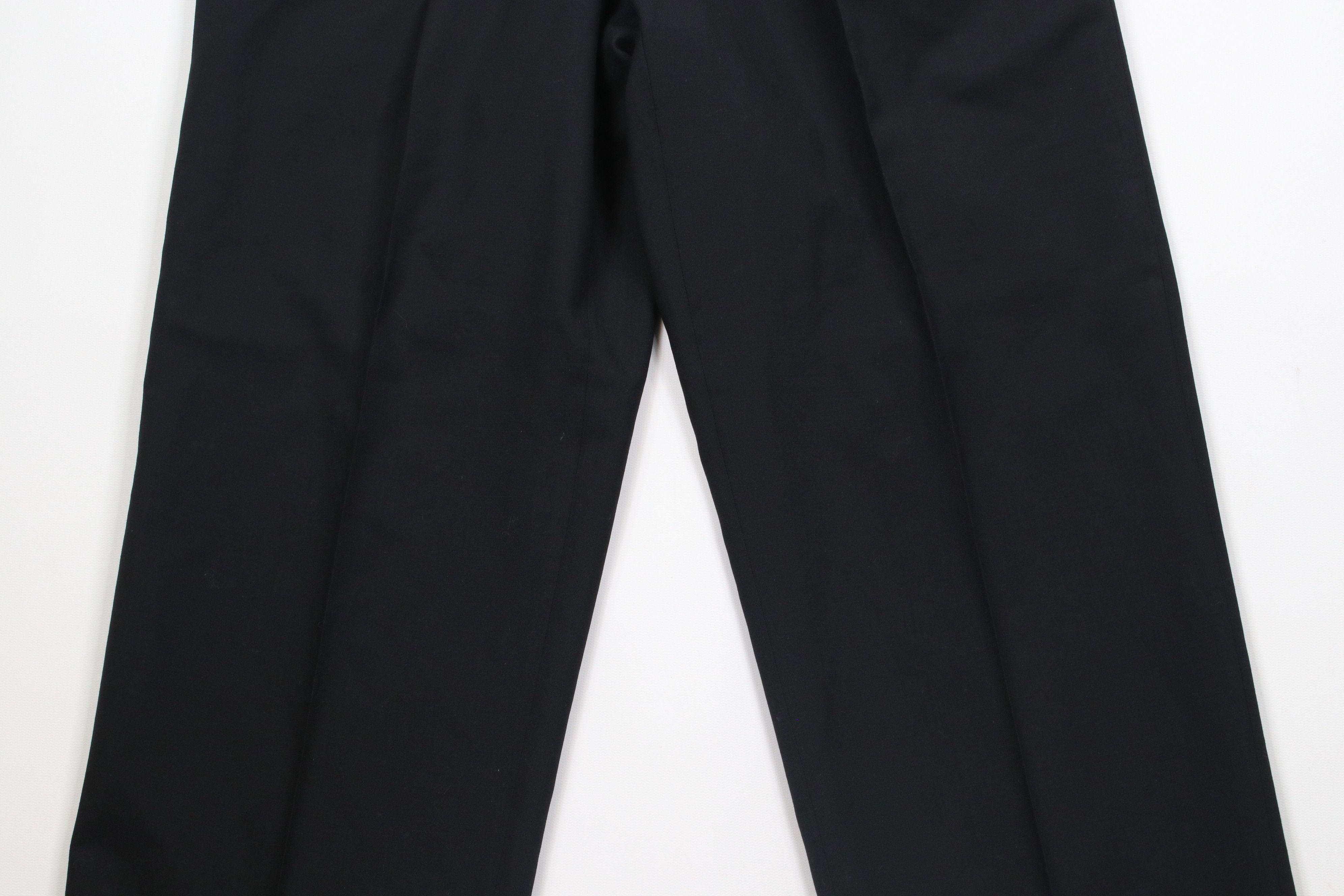Ralph Lauren × Vintage Vintage 90s Ralph Lauren Cuffed Wide Leg Chino Pants Black Size US 30 / EU 46 - 3 Thumbnail