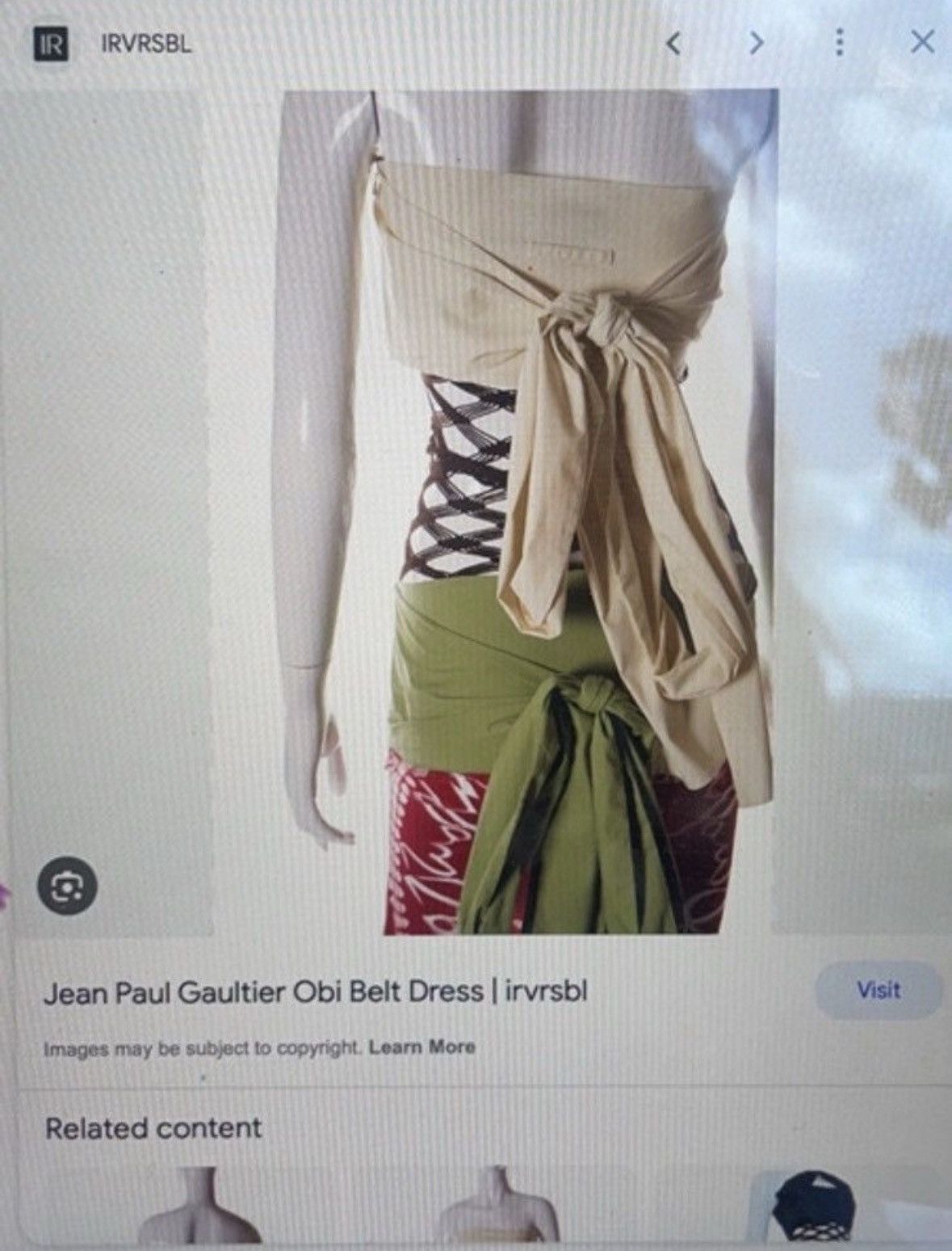 Jean Paul Gaultier Jean paul Gaultier obi belt dress Size XS / US 0-2 / IT 36-38 - 4 Thumbnail