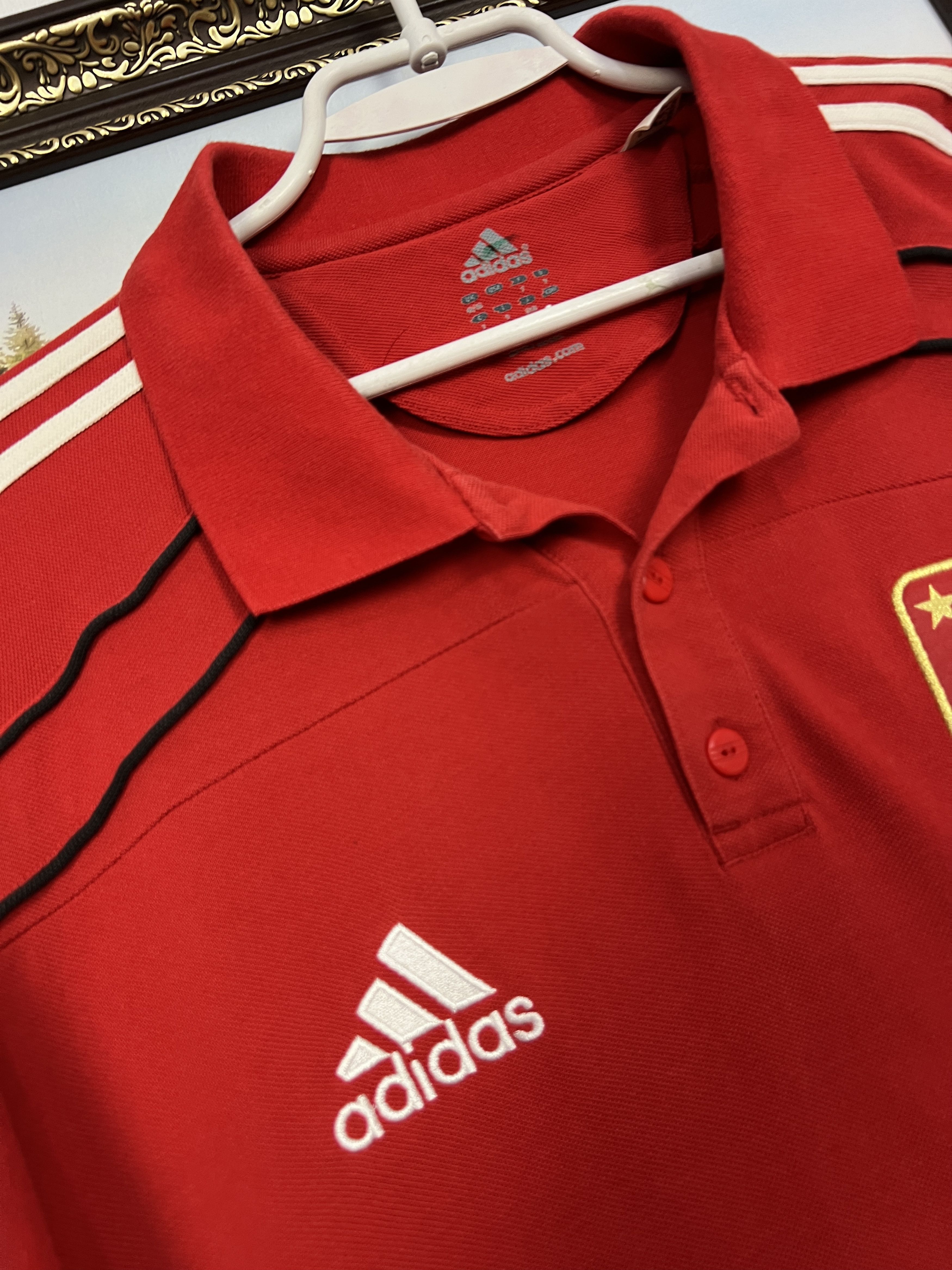 Adidas Vintage Adidas Bayern Munich Football Train Polo Shirt Size US XL / EU 56 / 4 - 4 Thumbnail