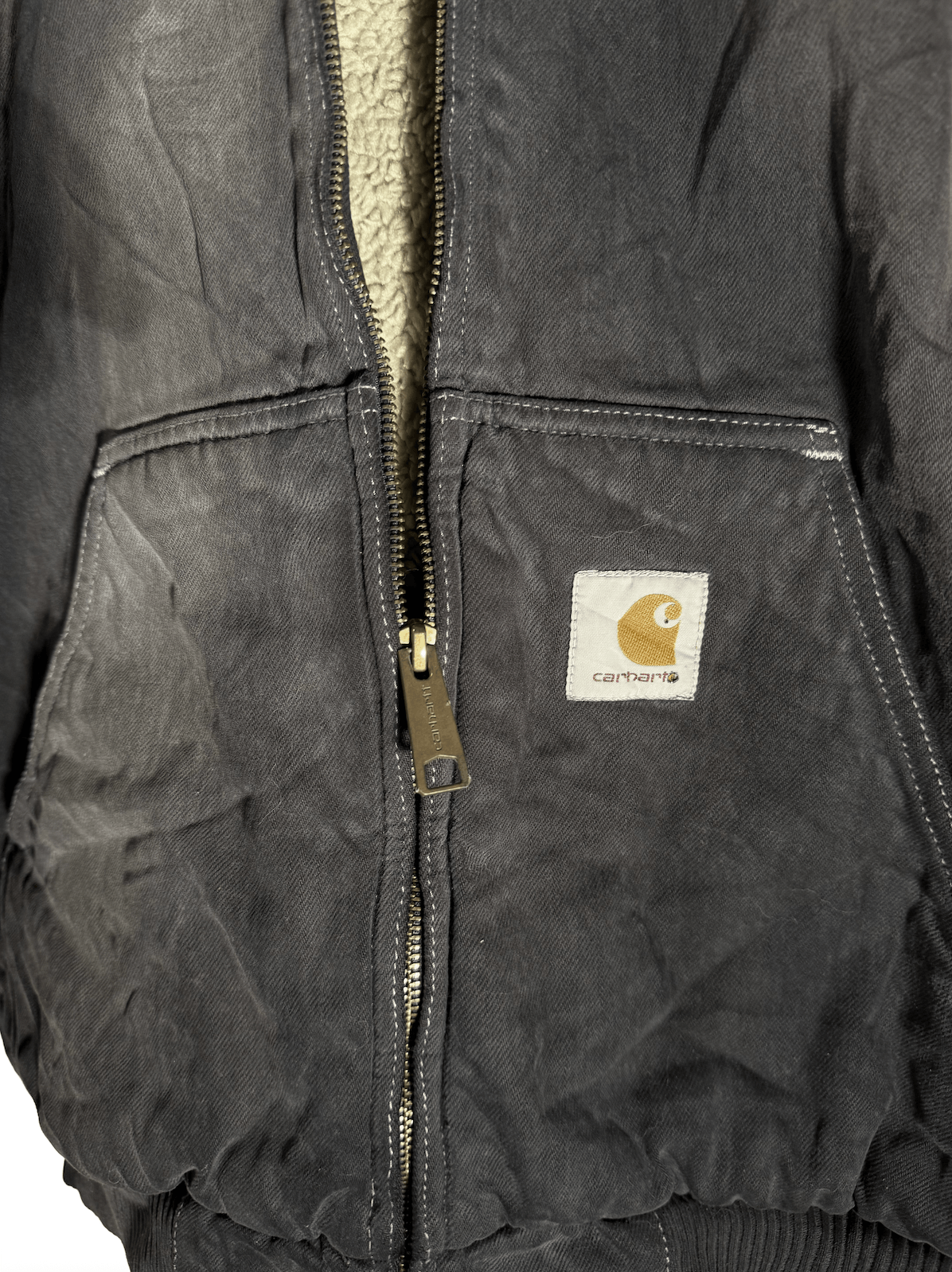 Carhartt Carhartt Sun Faded Duck Sherpa-Lined Jacket (2003) Size US S / EU 44-46 / 1 - 4 Thumbnail