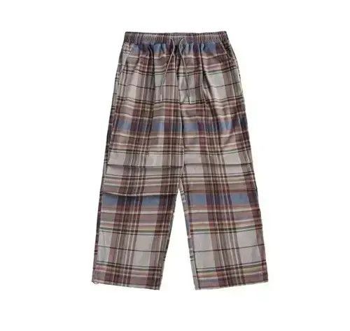 VIBE 20AW Indigo Union Japan Red Oversized Checked Pants Size US 30 / EU 46 - 2 Thumbnail