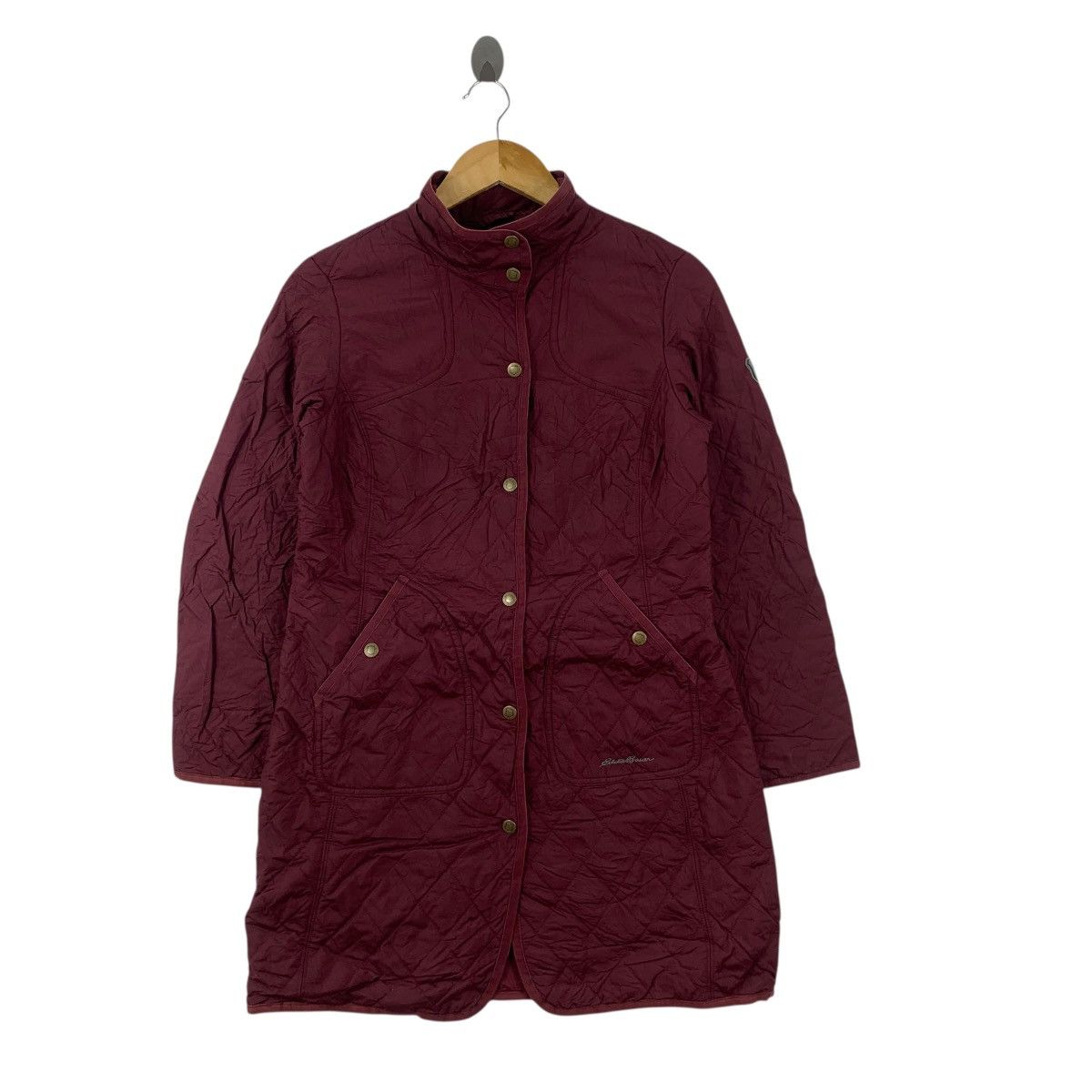 Eddie Bauer EDDIE BAUER SPORTSHOP Quilted Double Breasted Trench Coat Size S / US 4 / IT 40 - 4 Thumbnail