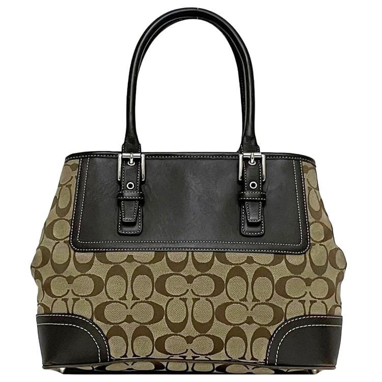COACH Tote Bag Neutrals Cotton
