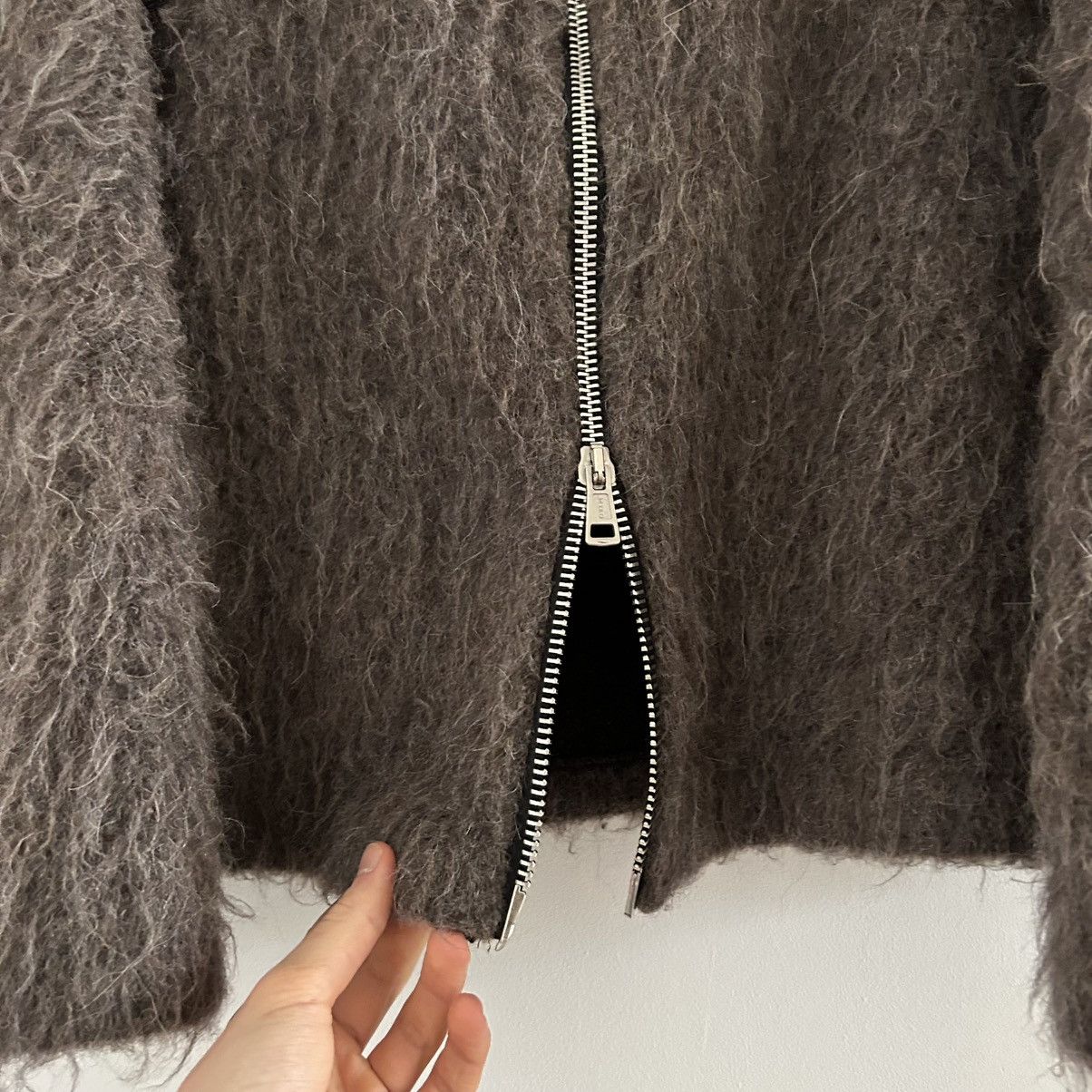 Our Legacy Our Legacy Mohair Full Zip Up Hood Hairy Knit Hoodie Jacket Size US M / EU 48-50 / 2 - 5 Thumbnail