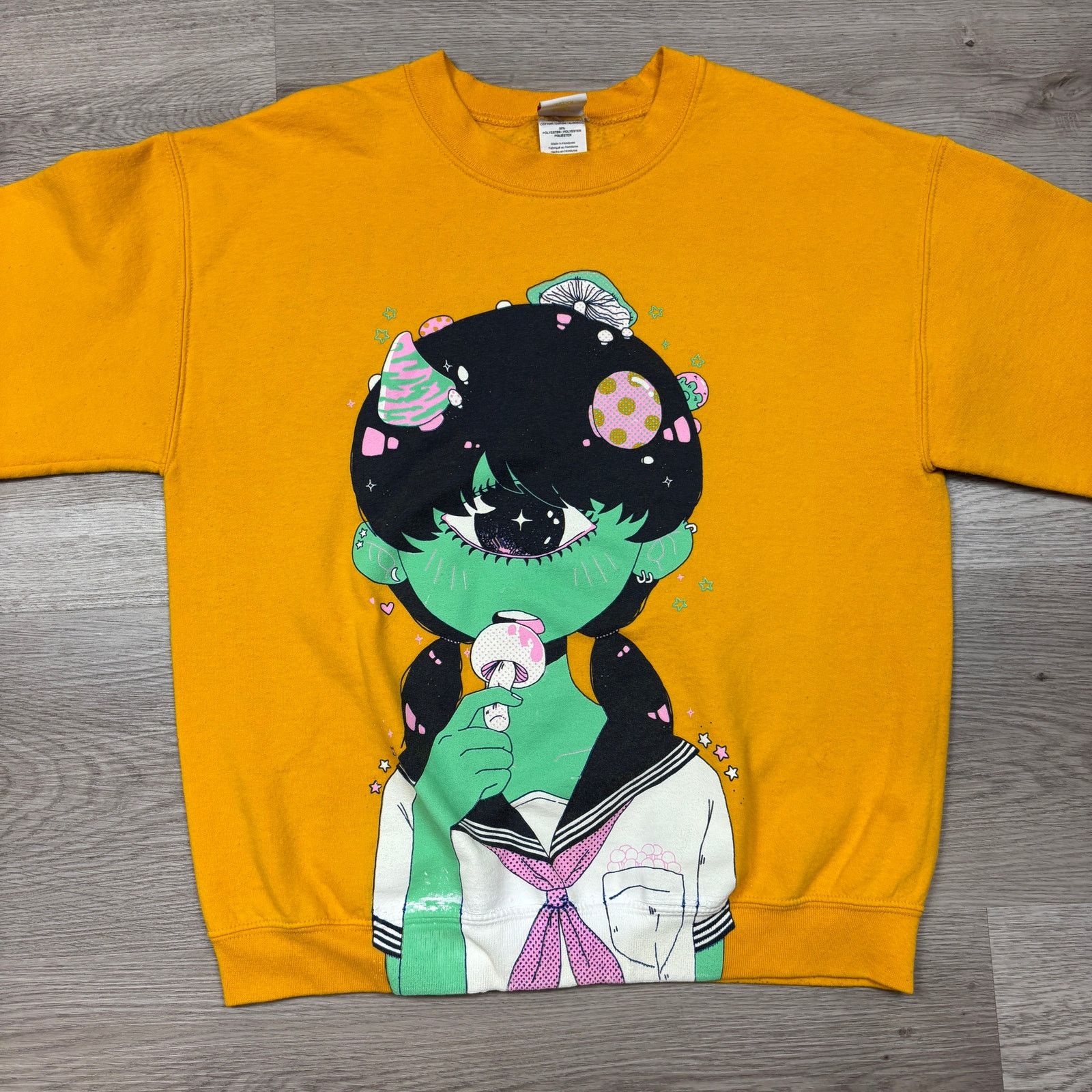 OMOCAT Rare OMOCAT Mushroom Cyclops Girl Sweatshirt Size Medium Size US M / EU 48-50 / 2 - 2 Thumbnail