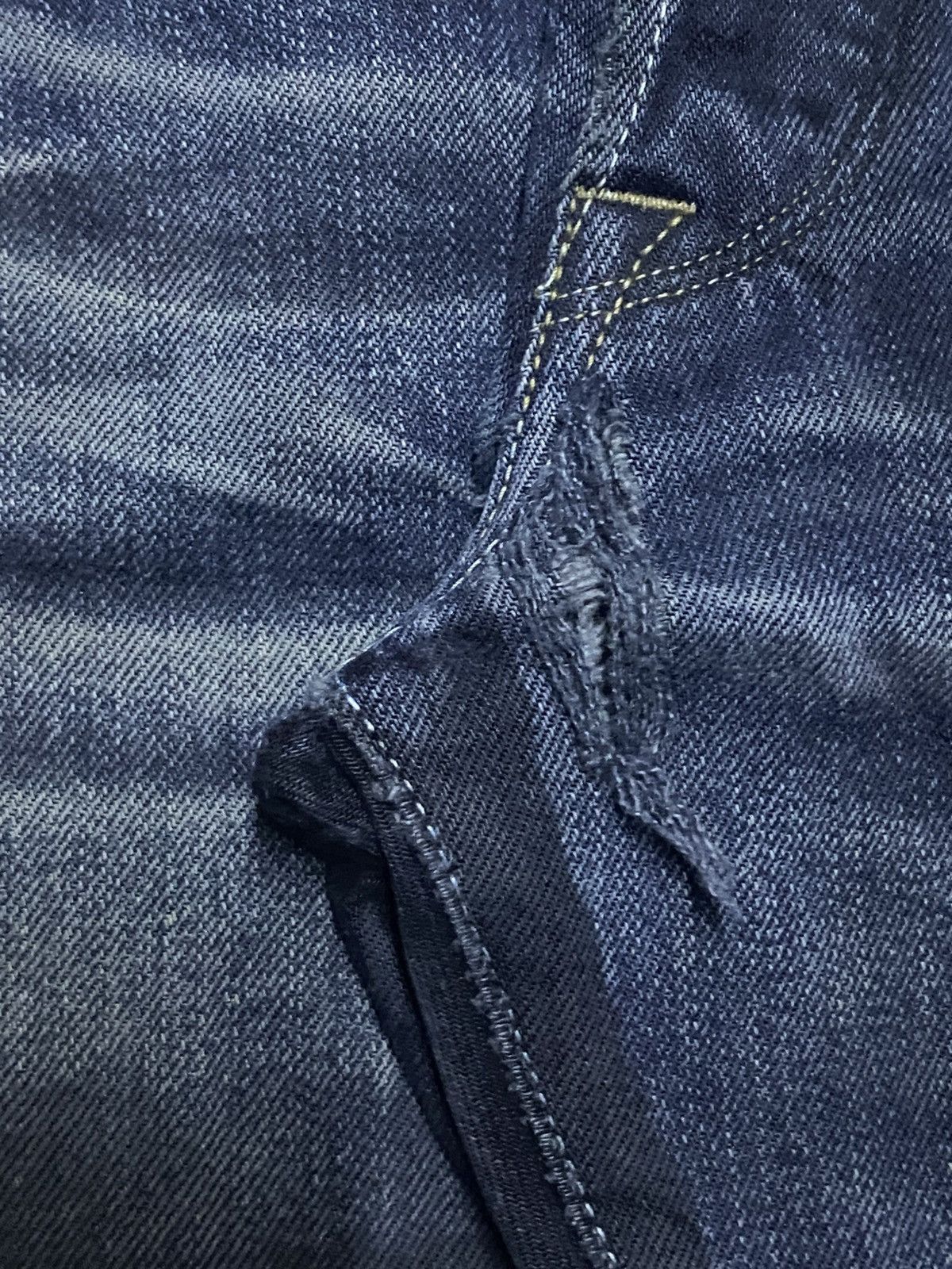 KURO Vintage Kuro Sewing Wash Black Selvedge Skinny Jeans Size US 30 / EU 46 - 8 Thumbnail