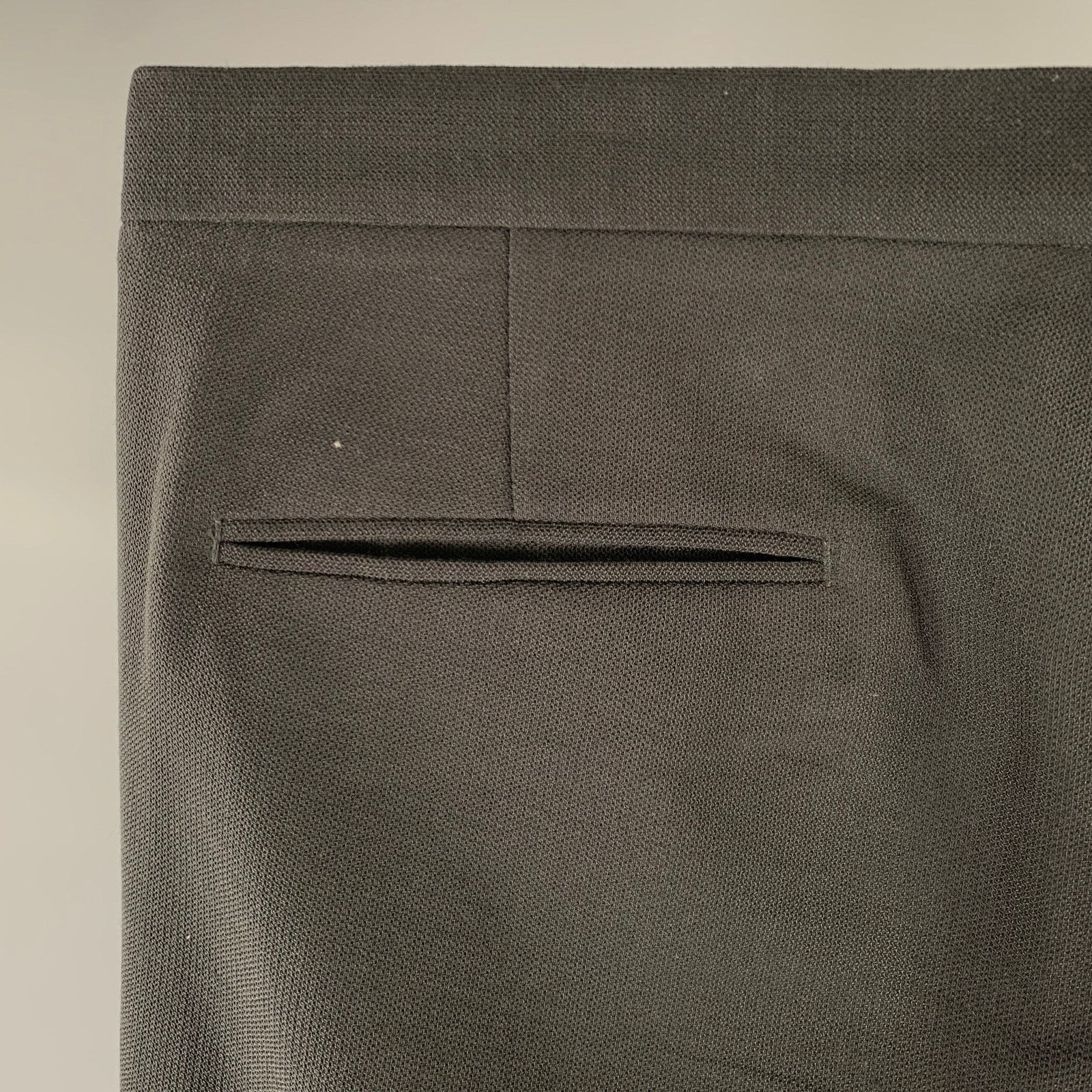 Maison Margiela MAISON MARGIELA Size 34 Black Wool Slim Straight Dress Pants Size US 34 / EU 50 - 2 Thumbnail