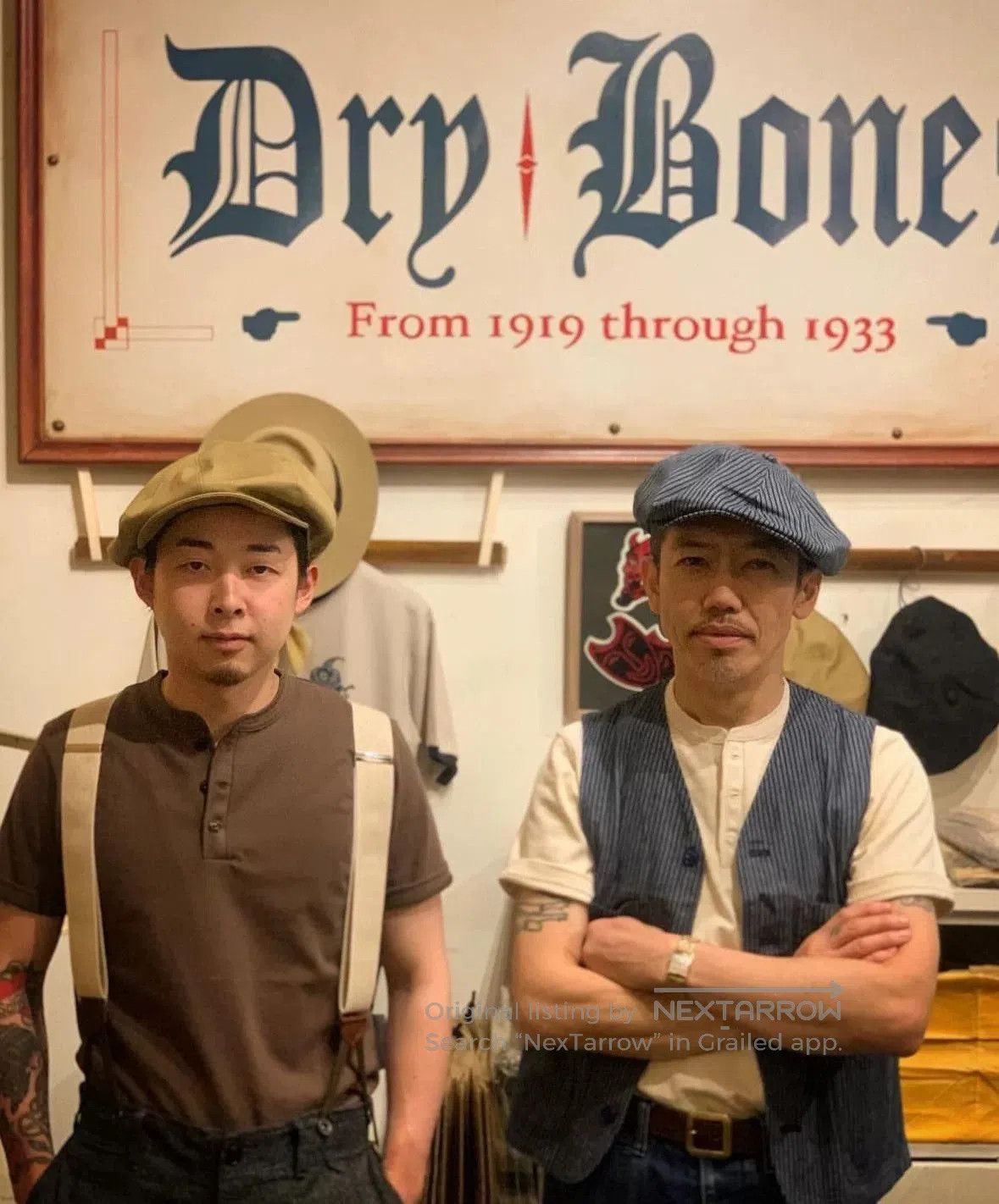 Dry Bones Dry Bones Vintage Newsboy Cap. Size ONE SIZE - 2 Thumbnail