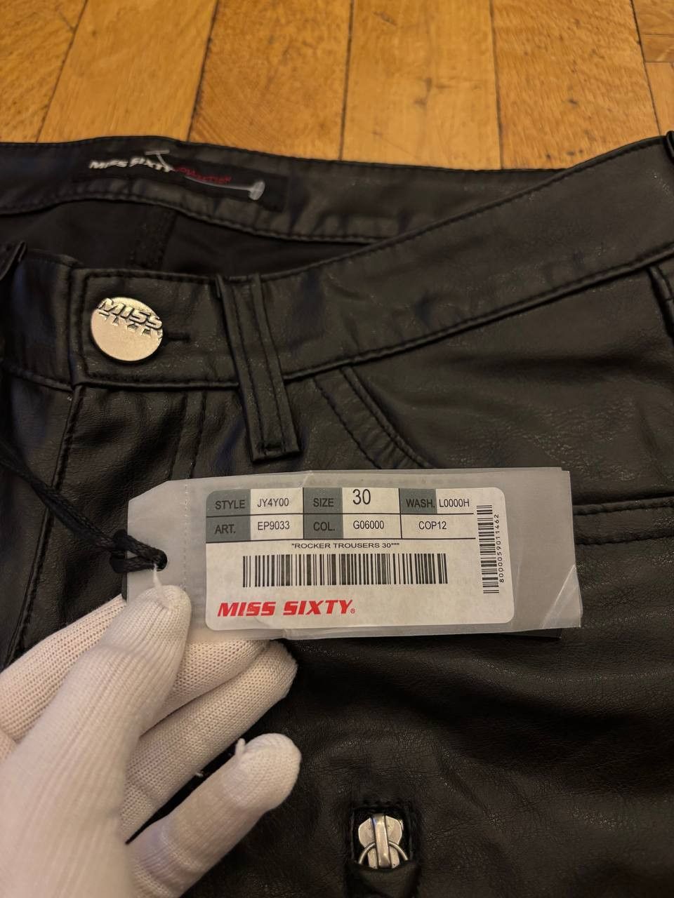Miss Sixty Miss sixty leather women pants NEW Y2K style Size 30" / US 8 / IT 44 - 10 Thumbnail