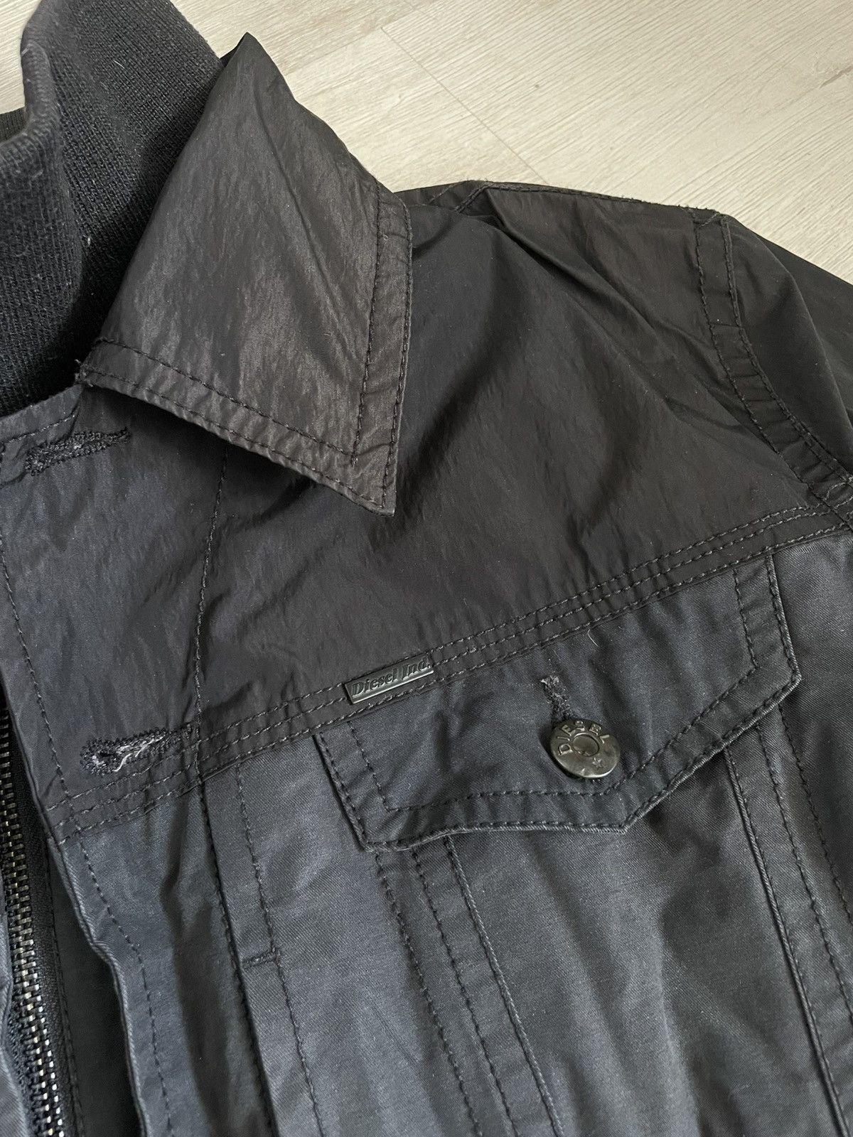 Vintage Diesel Industry Jacket Nylon Y2k Cyber Streetwear