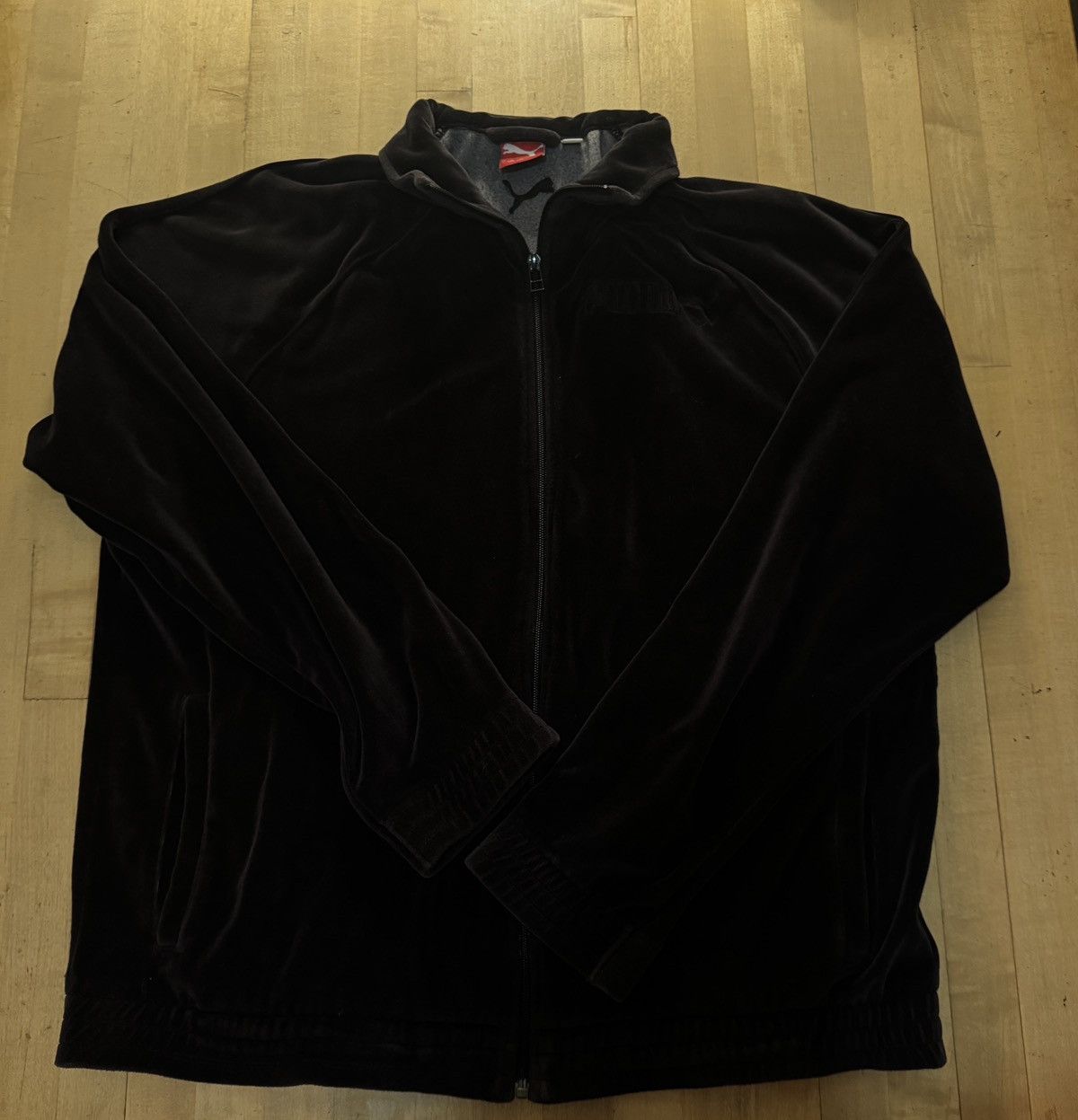 Puma Dark Purple Velour Puma Tracksuit Jacket Size US L / EU 52-54 / 3 - 8 Thumbnail