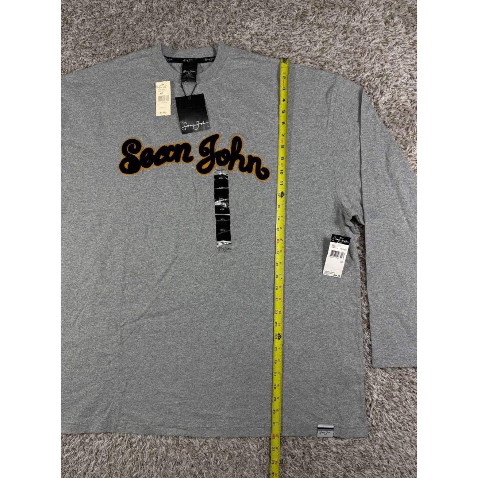 Sean John VINTAGE Sean John T-Shirt Long Sleeve 2XL Gray Embroidered Logo Hip Hop Skate Mens Size US XXL / EU 58 / 5 - 7 Thumbnail