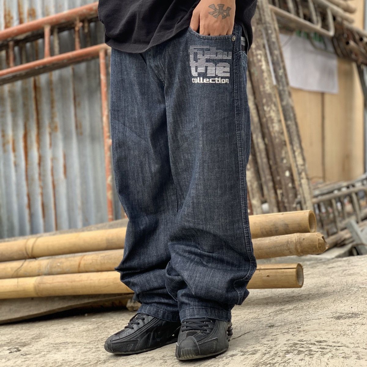 Fubu Jeans Collection Embroidery Denim Pants Denim, image size:1200x1200