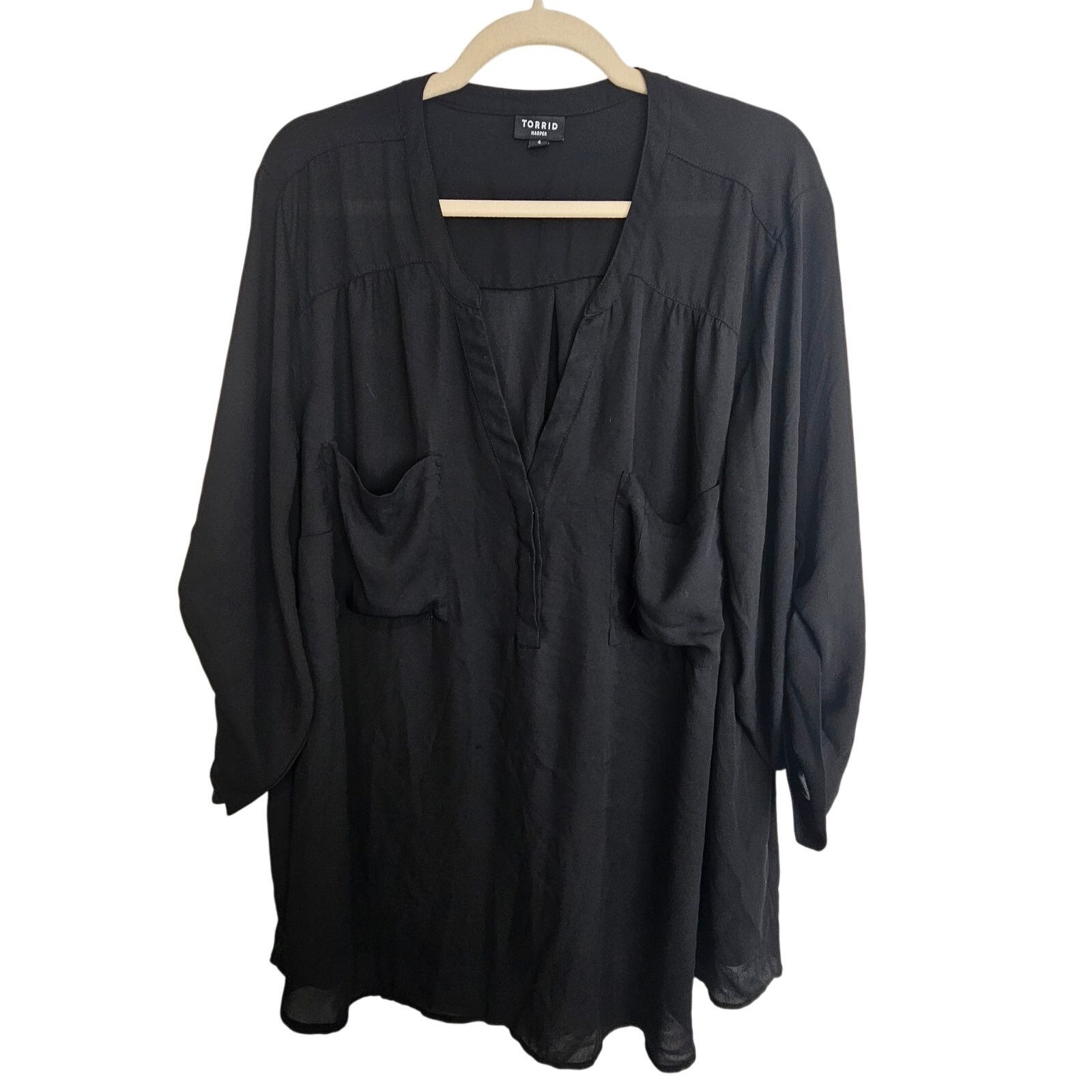 Torrid Torrid Harper Blouse Plus Size 4X Classic Career Corp Work Size 4XL / US 24-26 - 1 Thumbnail