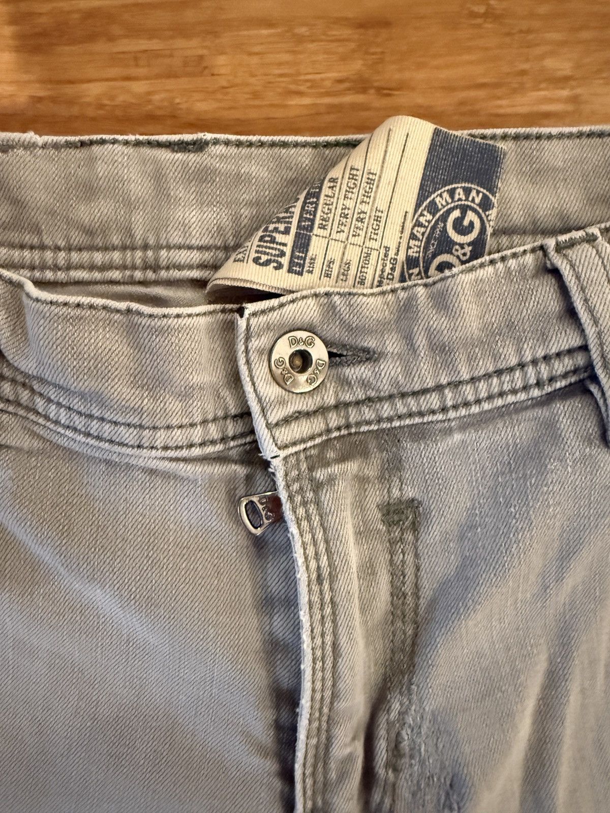 Dolce & Gabbana Dolce & Gabbana Skinny Jean Grey Size US 31 - 5 Thumbnail