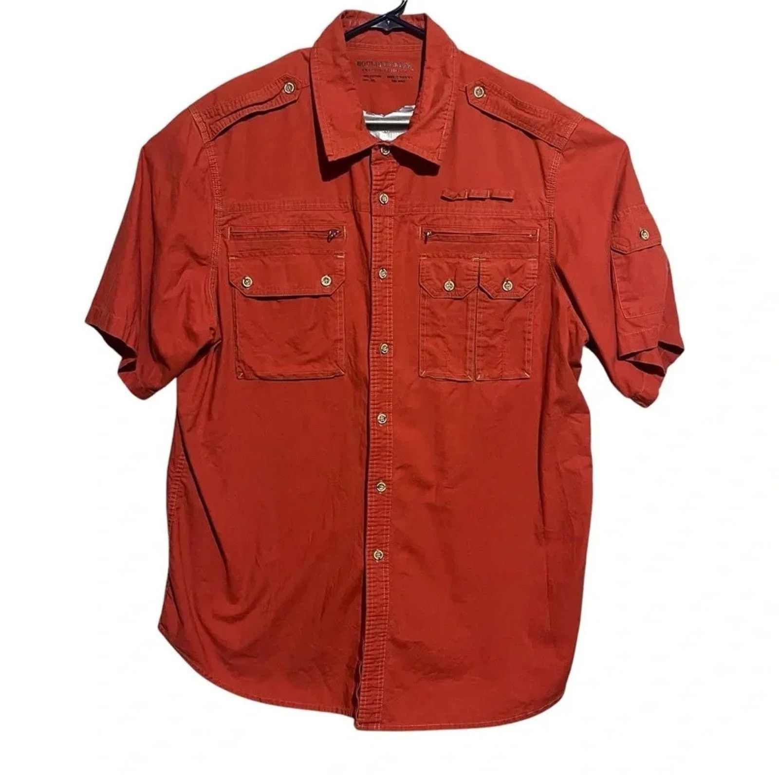 Boulder Creek Boulder Creek Shirt 2XL Utility Hiking Safari Short Sleeve Size US XXL / EU 58 / 5 - 1 Thumbnail