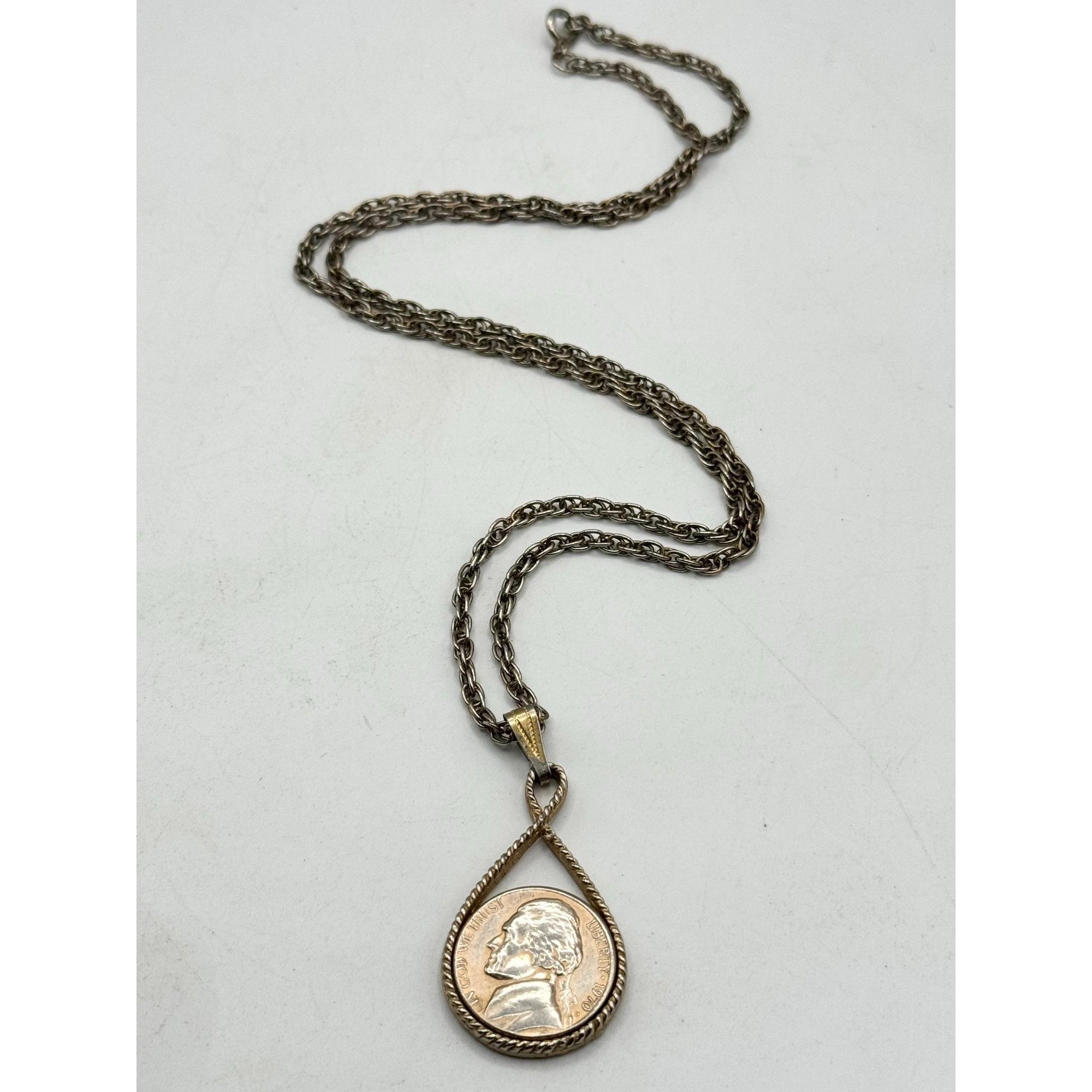 Vintage Vintage coin pendant necklace Size ONE SIZE - 1 Thumbnail
