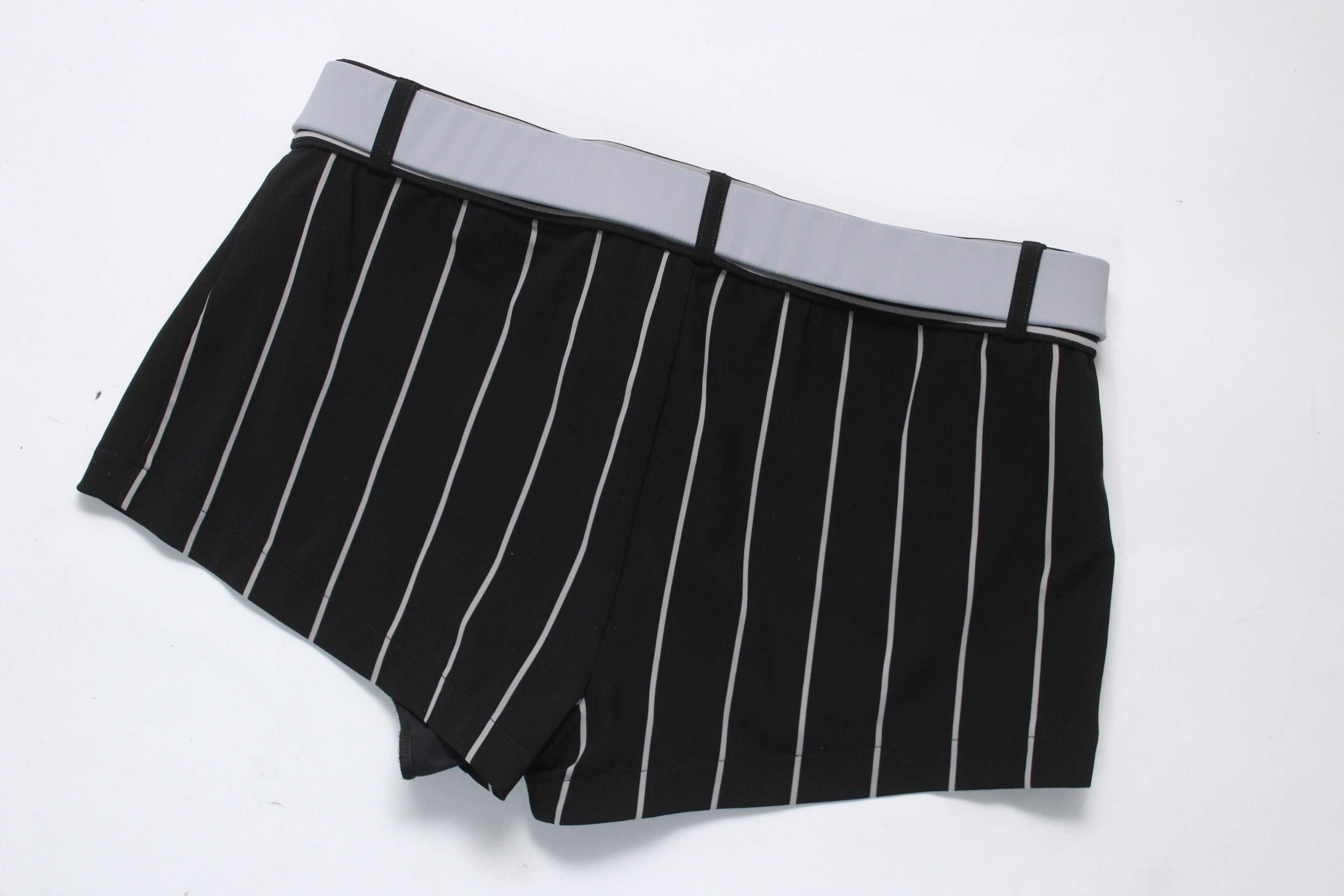 Dolce & Gabbana Dolce Gabbana Pinstripe Swim Briefs with Gold DG Buckle Sz S Size US 30 / EU 46 - 3 Thumbnail