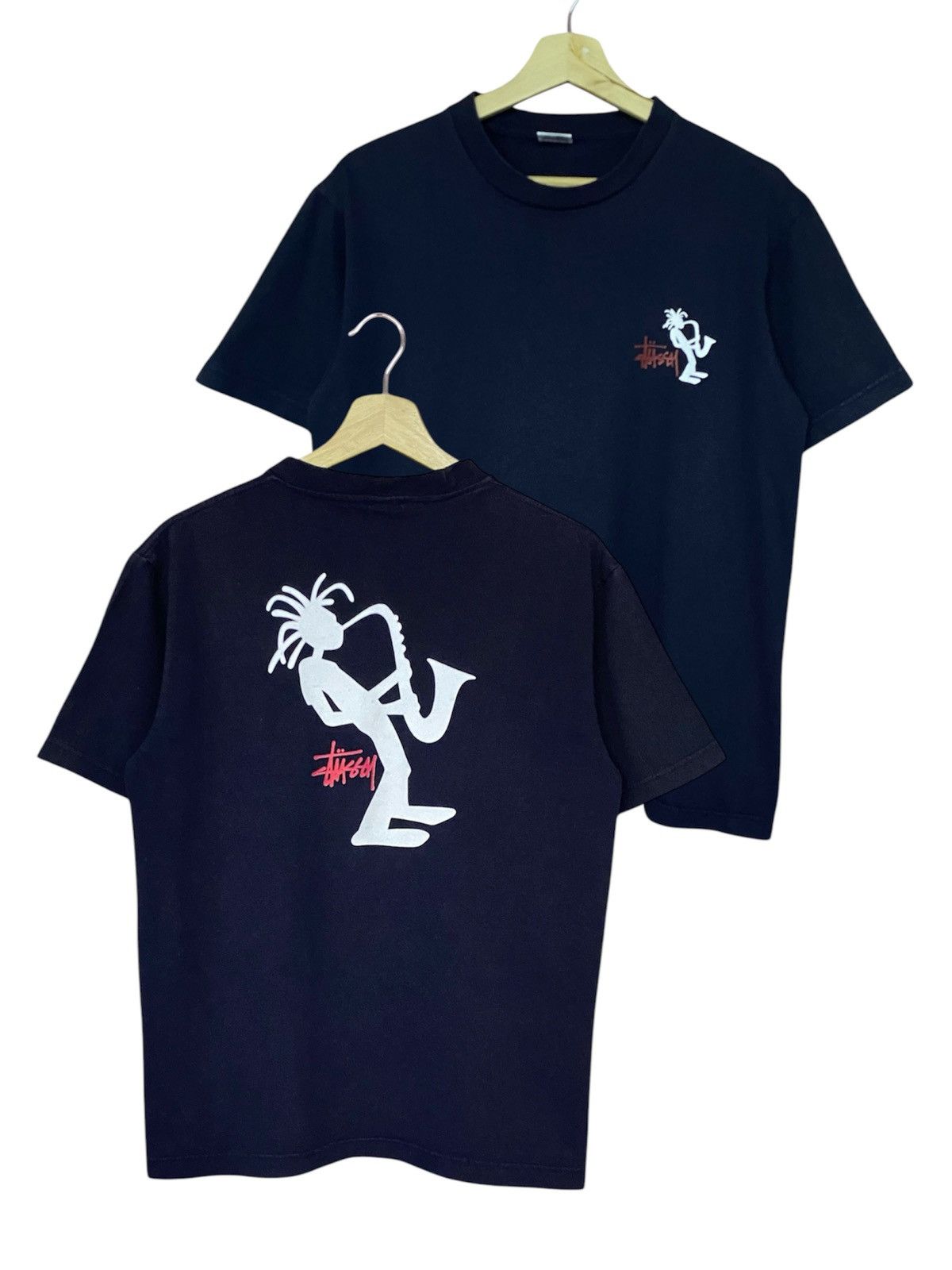 Stussy × Vintage Vintage Stussy Rasta Dark Blue Shirt Size US M / EU 48-50 / 2 - 1 Thumbnail