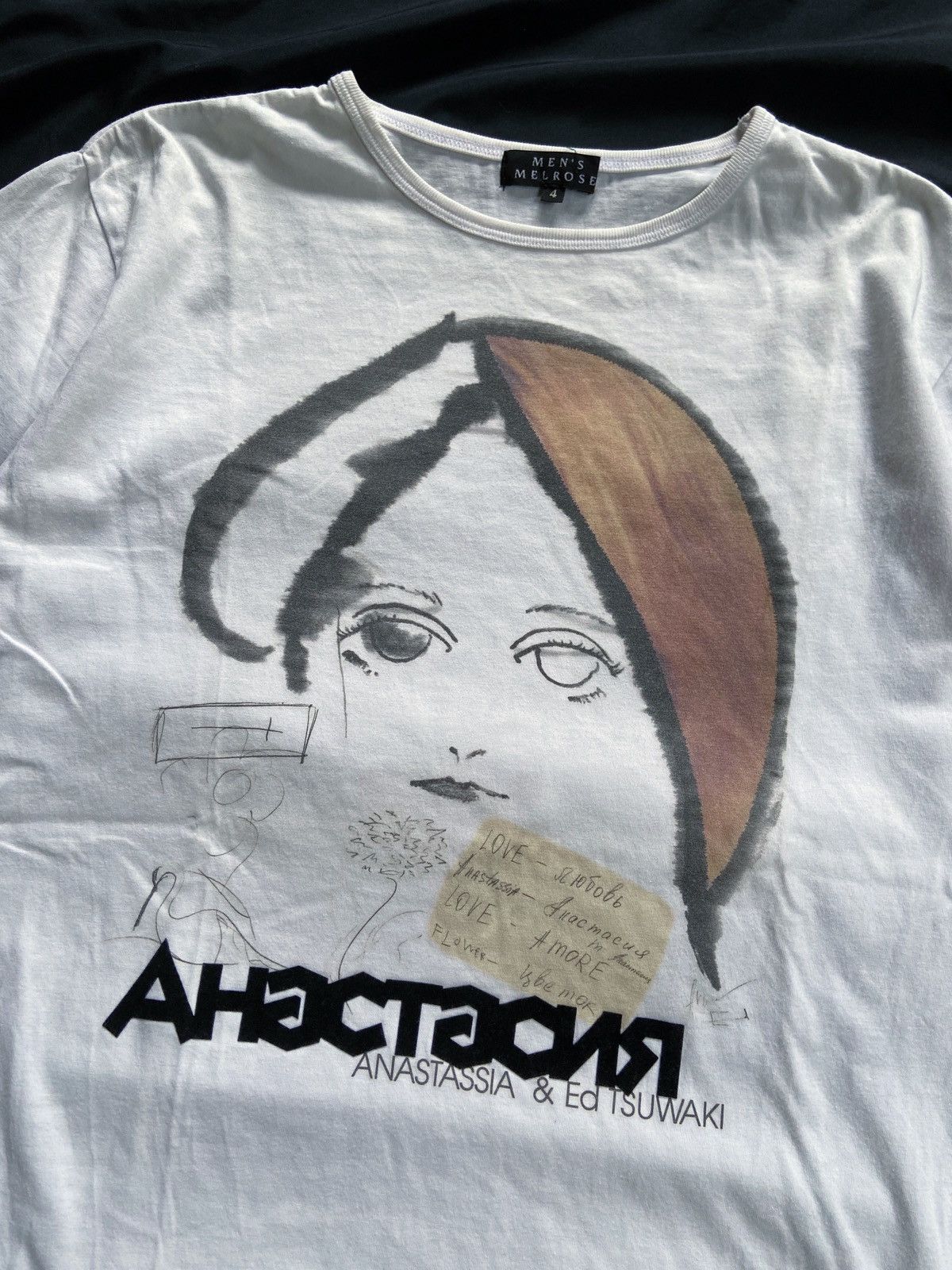 Japanese Brand MEN'S MELROSE ARTICLE ANASTASSIA & ED TSUWAKI TEE Size US M / EU 48-50 / 2 - 3 Thumbnail
