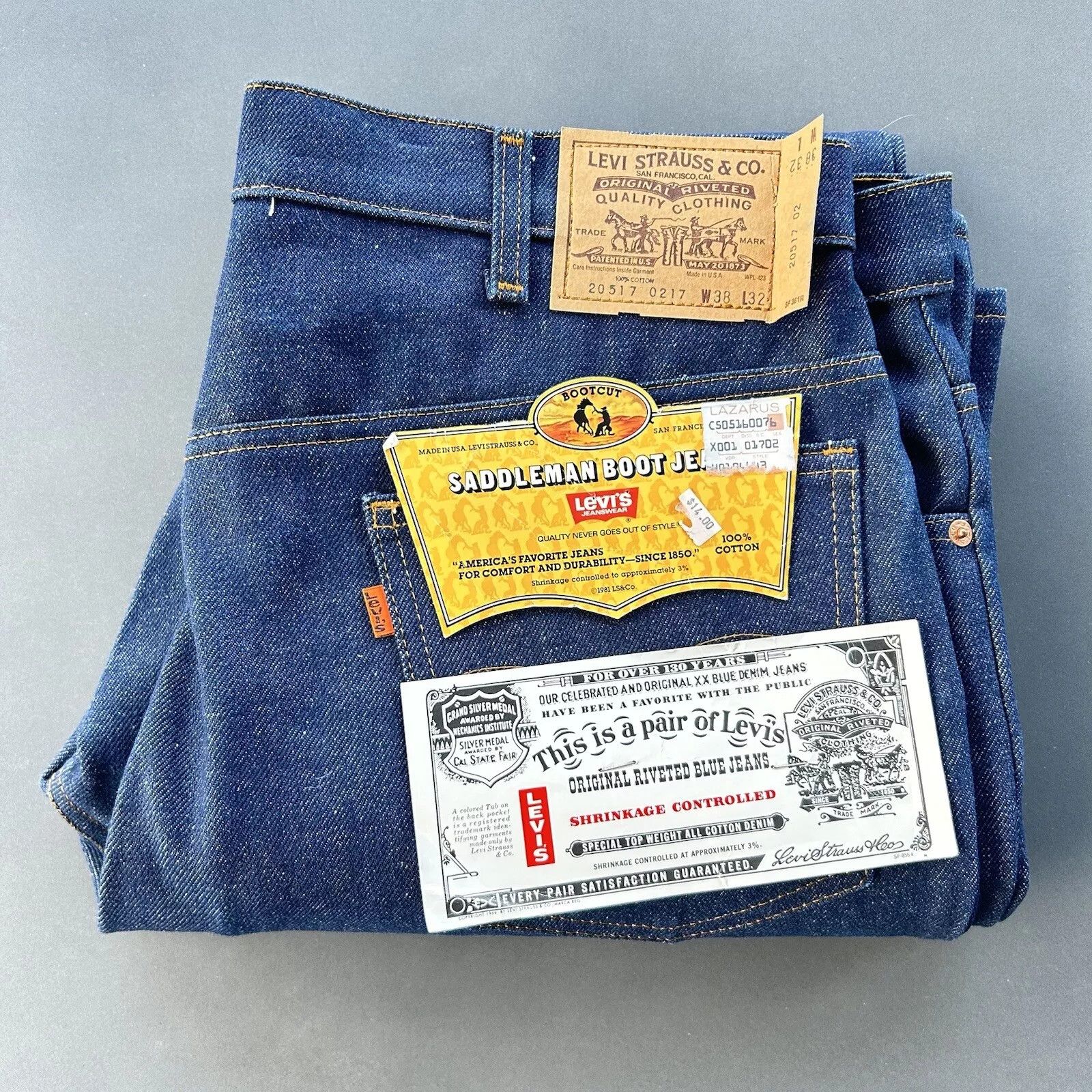 Levi's Vintage Levis Saddleman Boot Cut Jeans Mens Size US 38 / EU 54 - 1 Thumbnail