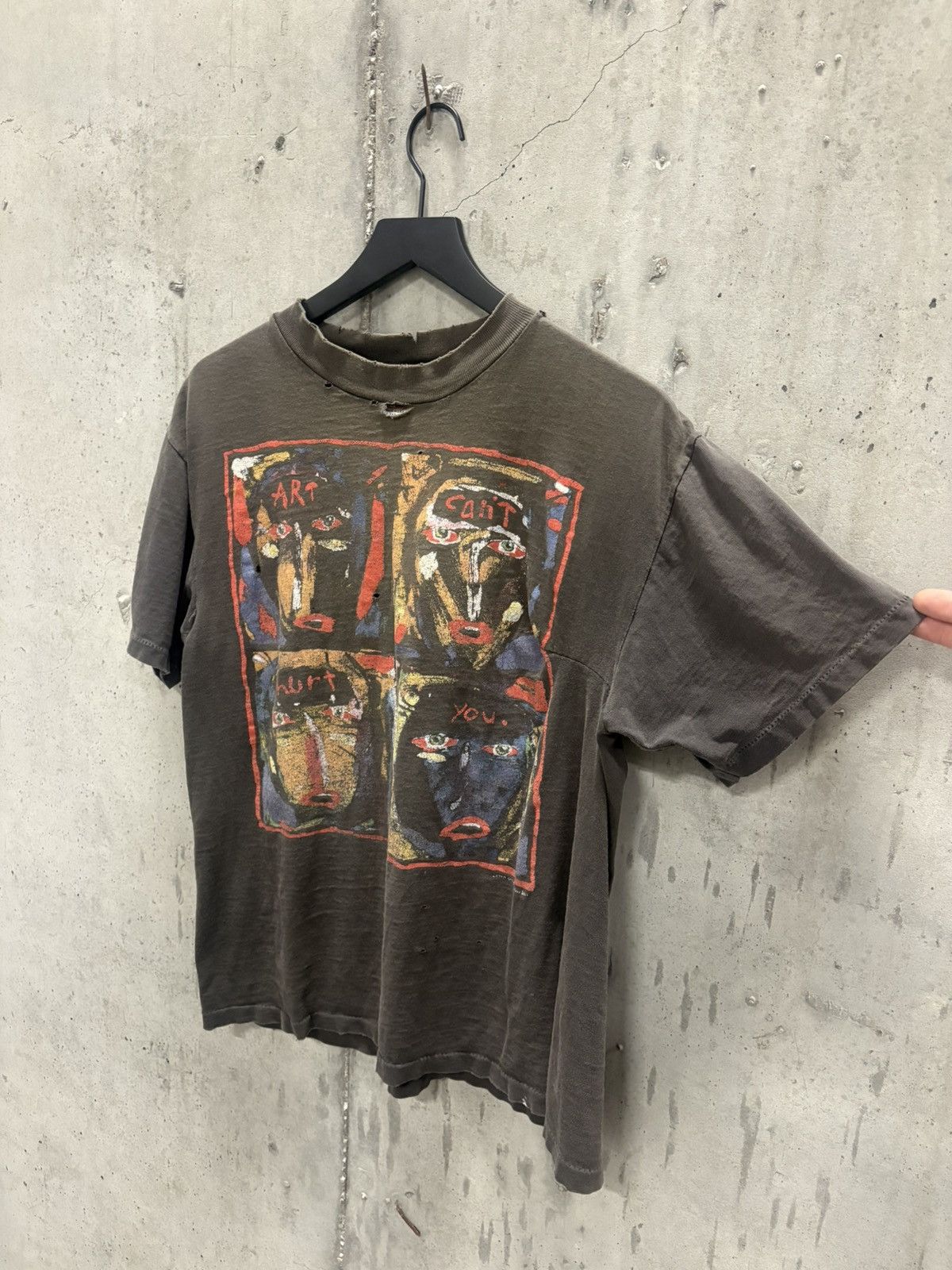 Vintage Vintage Art Cant Hurt You Shirt Faded Distressed Thrashed Size US L / EU 52-54 / 3 - 1 Thumbnail