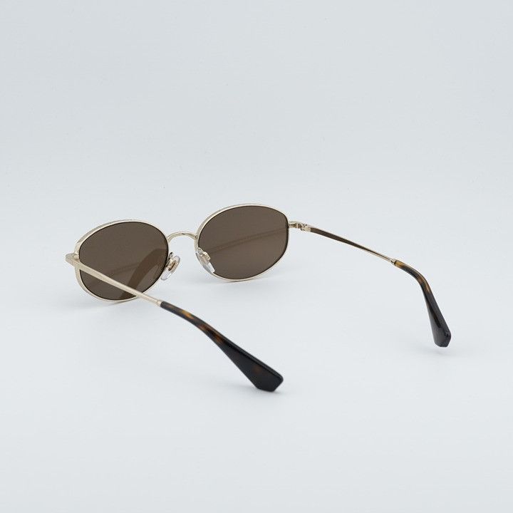 Burberry Burberry BE3169 110973 Sunglasses Gold Oval Frame, Brown Size ONE SIZE - 10 Thumbnail