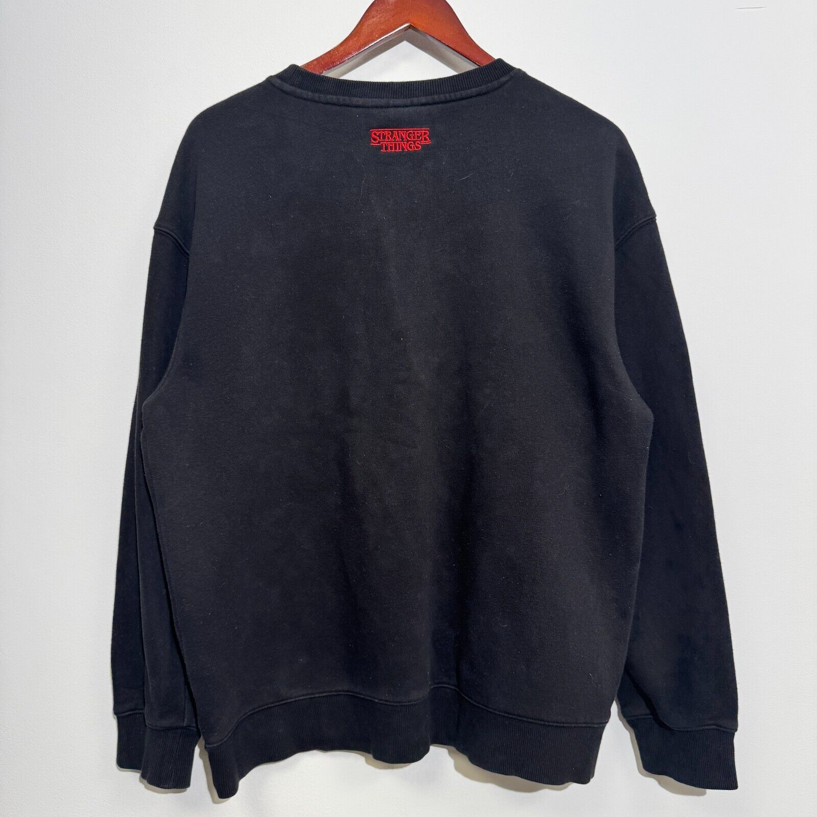 Vintage Vintage Unisex Black Cotton Crewneck Size M Stranger Size US M / EU 48-50 / 2 - 7 Thumbnail