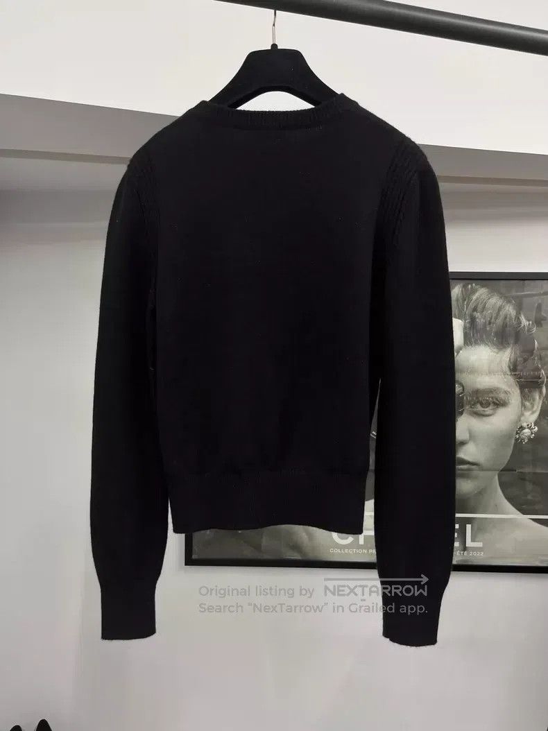 Chanel Chanel Black Pearl Wheat Spike Badge Sweater Size XS / US 0-2 / IT 36-38 - 3 Thumbnail