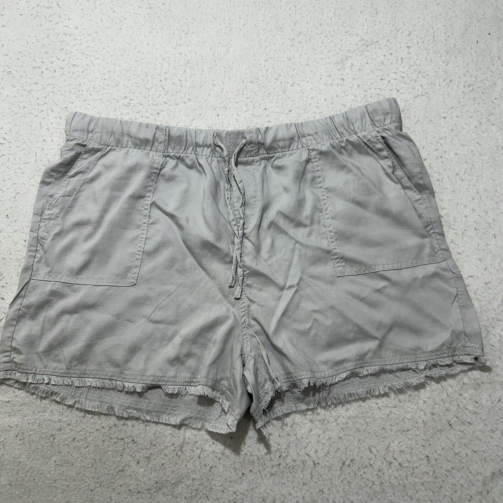 Other For The Republic XL High Rise 2" Inseam Tencel Shorts Gray Size 40" / US 18 - 1 Thumbnail