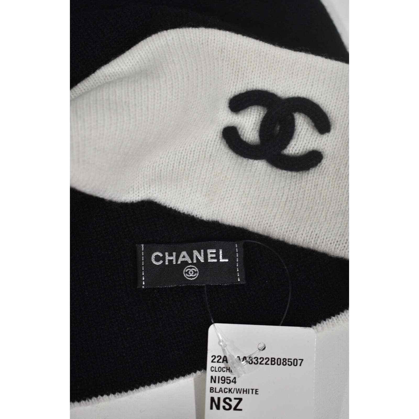 Chanel Chanel 22A Cashmere Foldover Beanie Winter Hat Cap Cloche Size ONE SIZE - 11 Thumbnail