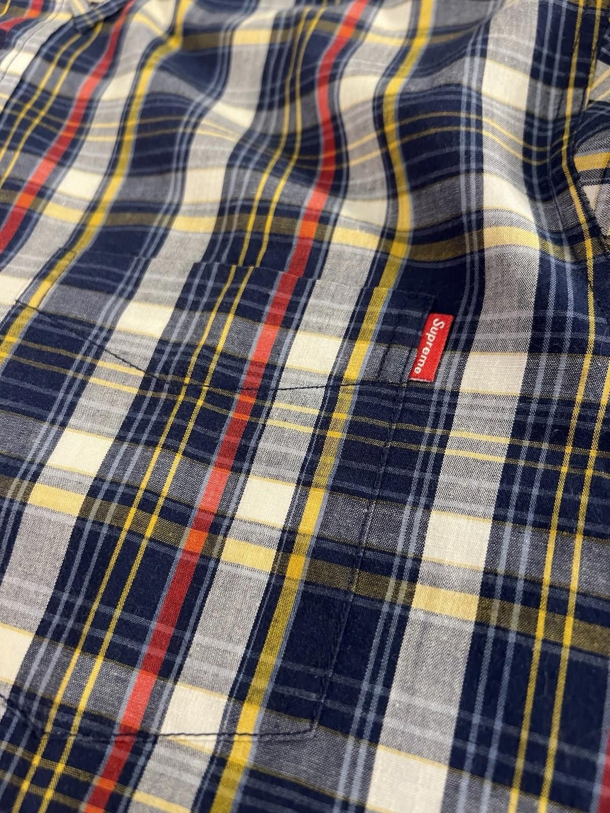 Supreme SUPREME S/S COTTON PLAID SHIRT BLUE LARGE Size US L / EU 52-54 / 3 - 8 Thumbnail