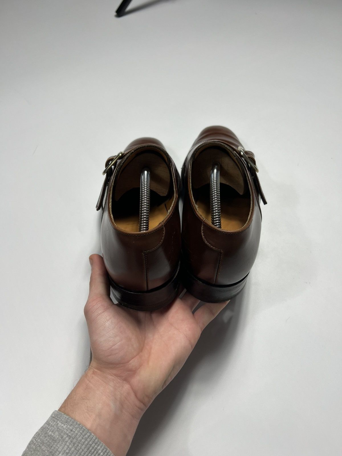 Loake Loake Paisley Monk Strap Leather Brown Shoes Loafers Chelsea Size US 9 / EU 42 - 10 Thumbnail