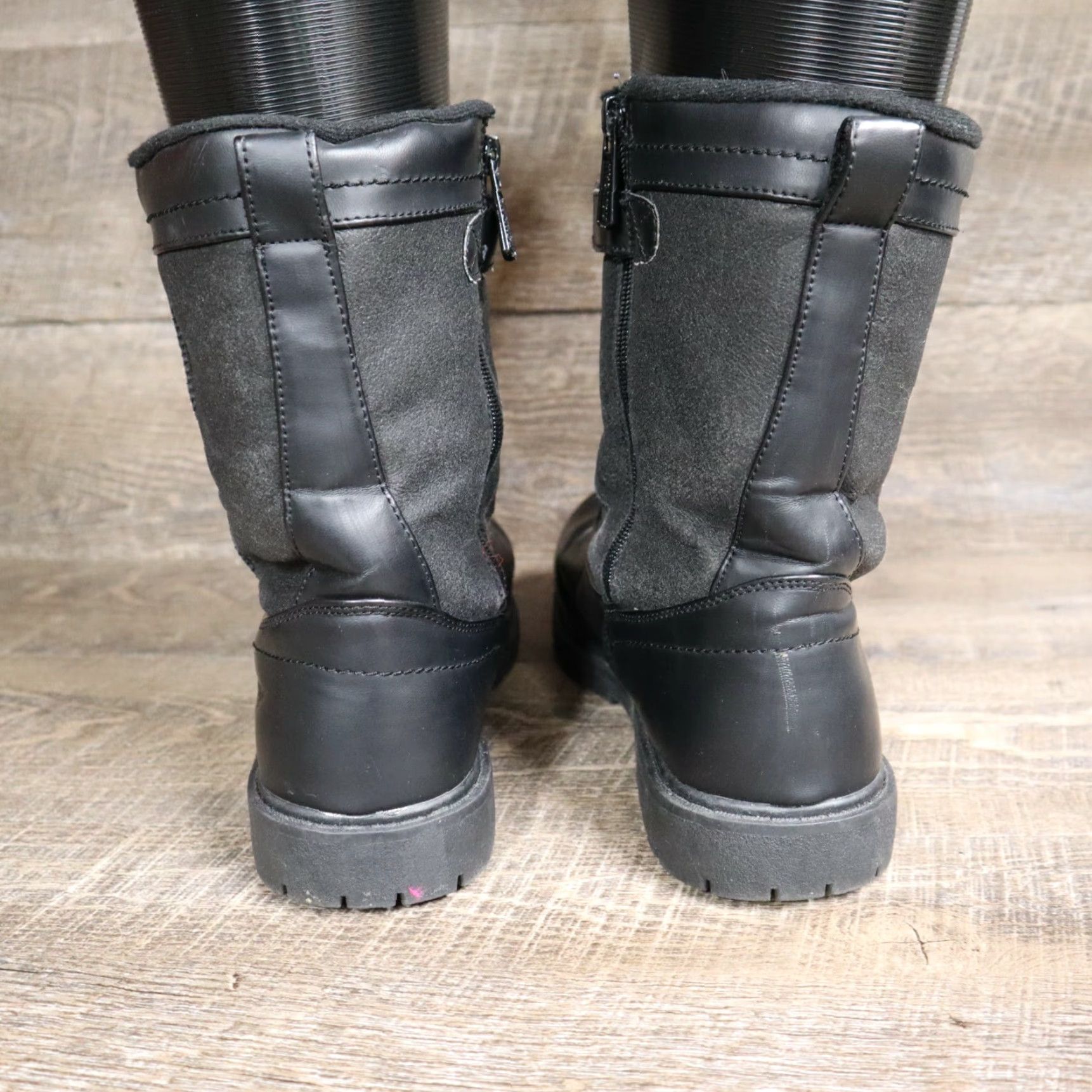 Vintage Khombu Boots Women's Weathermates Black Mid-Calf Boots 10 Womens Black Casual Winter Boots Size US 10 / IT 40 - 4 Thumbnail