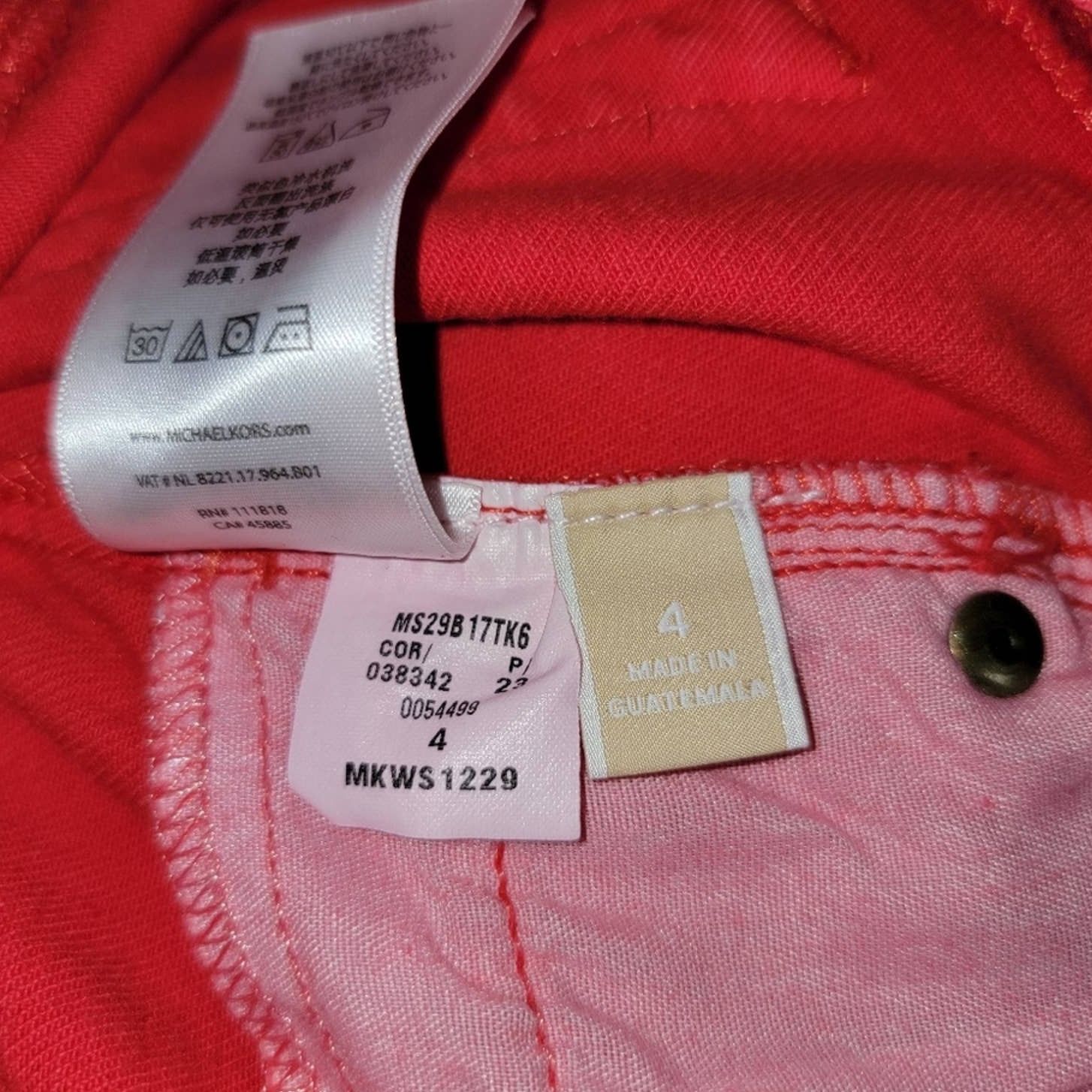 Michael Kors MICHAEL KORS Sea coral izzy skinny jeans - 4 PULL Size 28" / US 6 / IT 42 - 7 Thumbnail